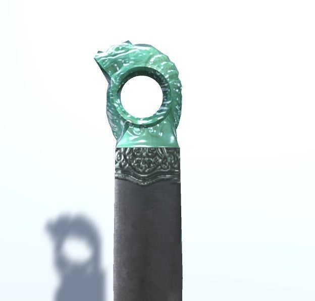 Green Destiny Free low-poly 3D model_3