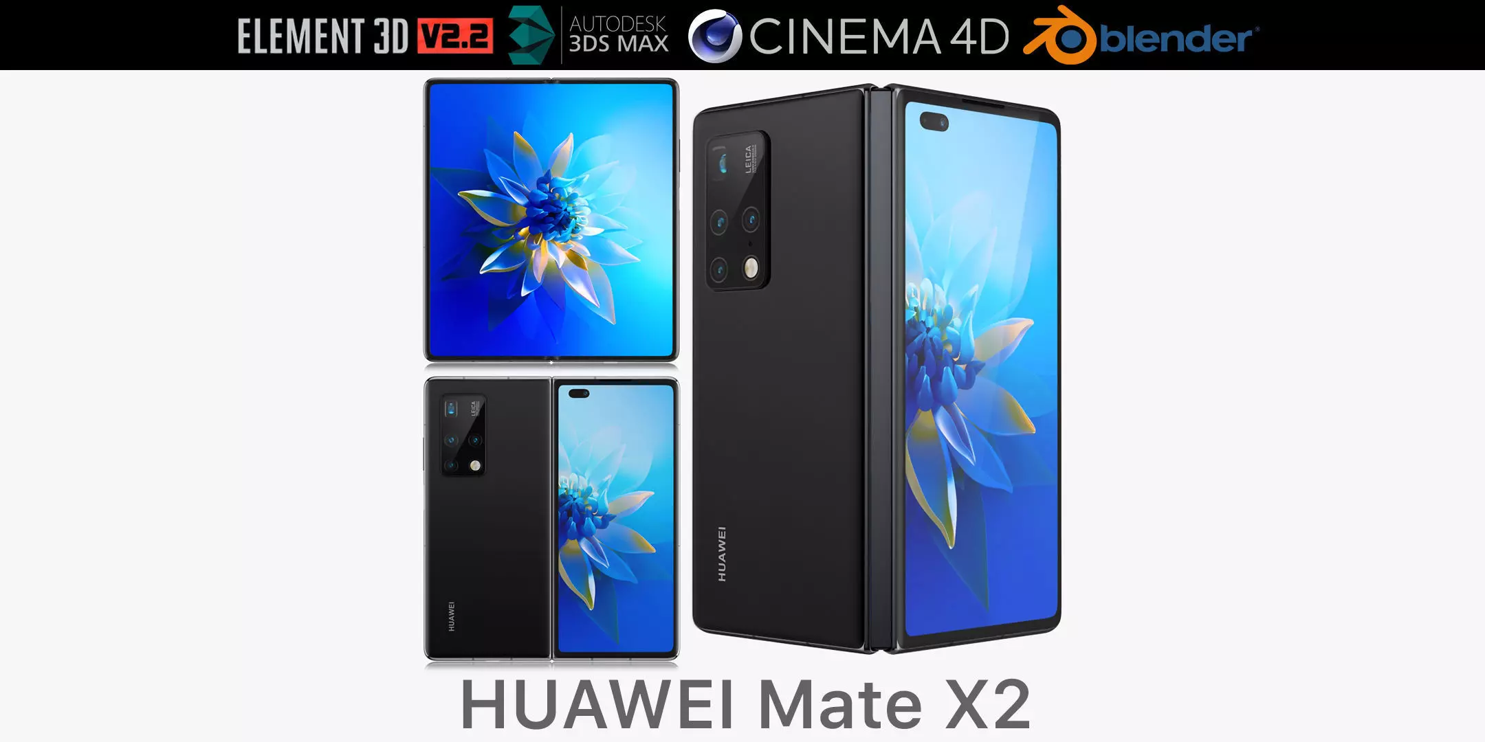 HUAWEI Mate X2 3D model