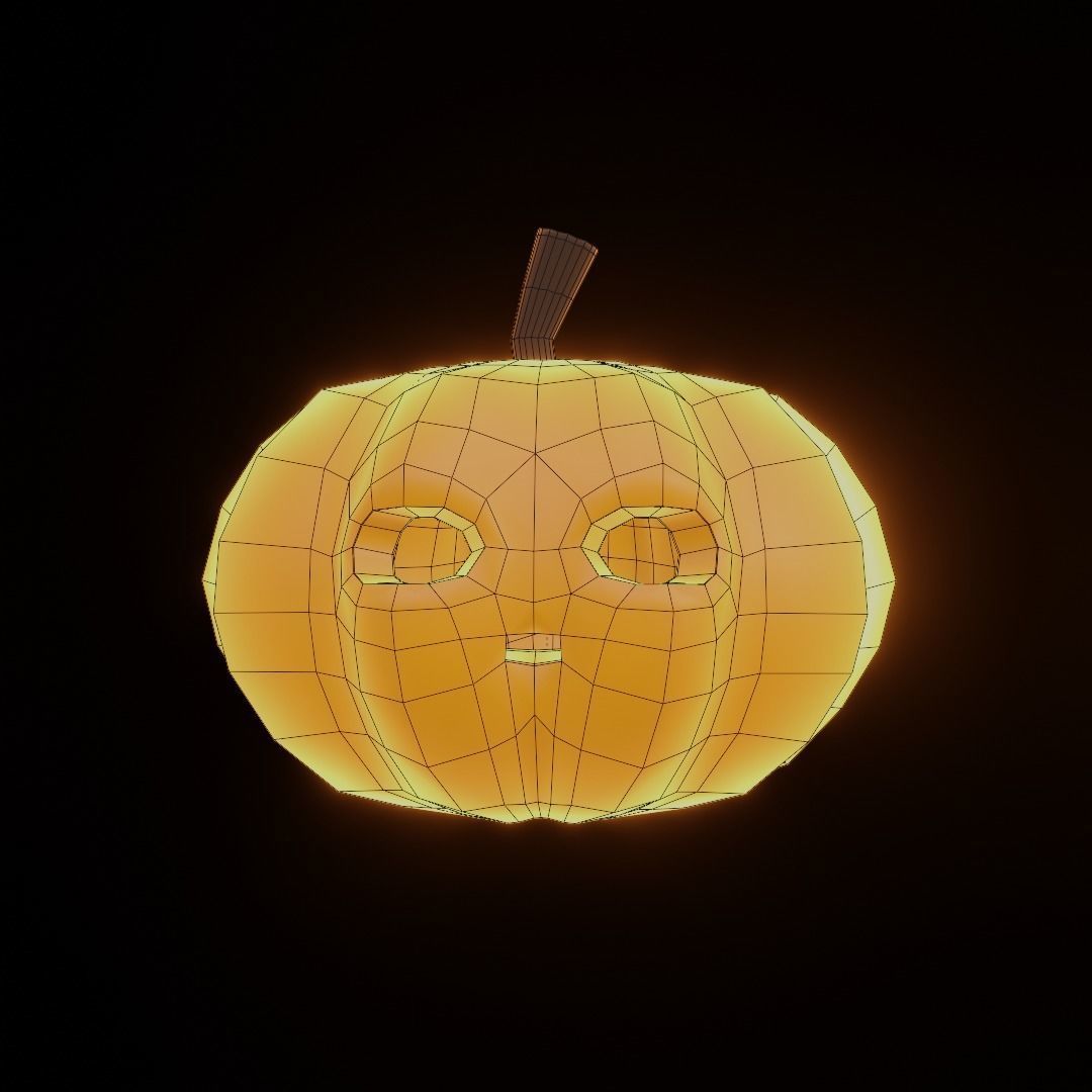 An Orange Pumpkin 3D model_1