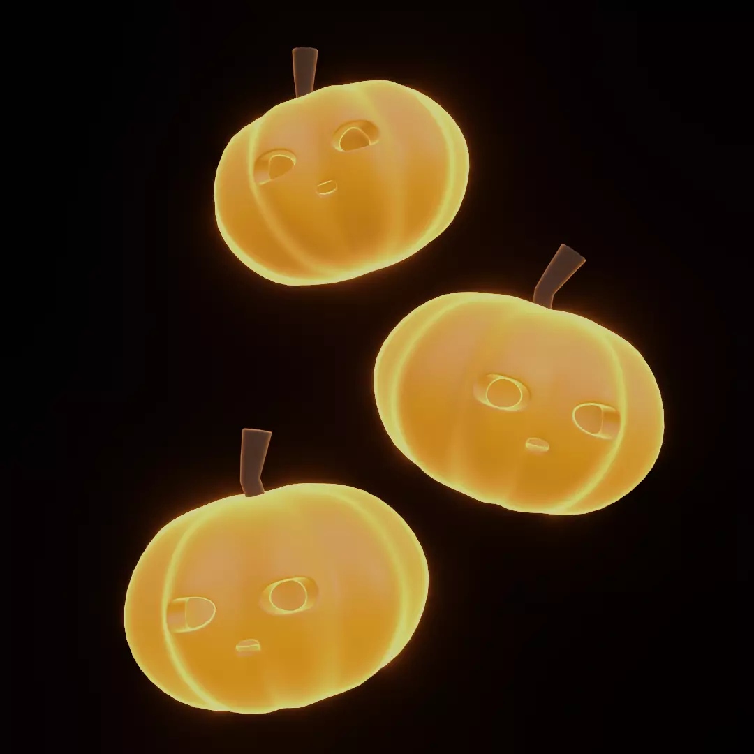 An Orange Pumpkin 3D model_0