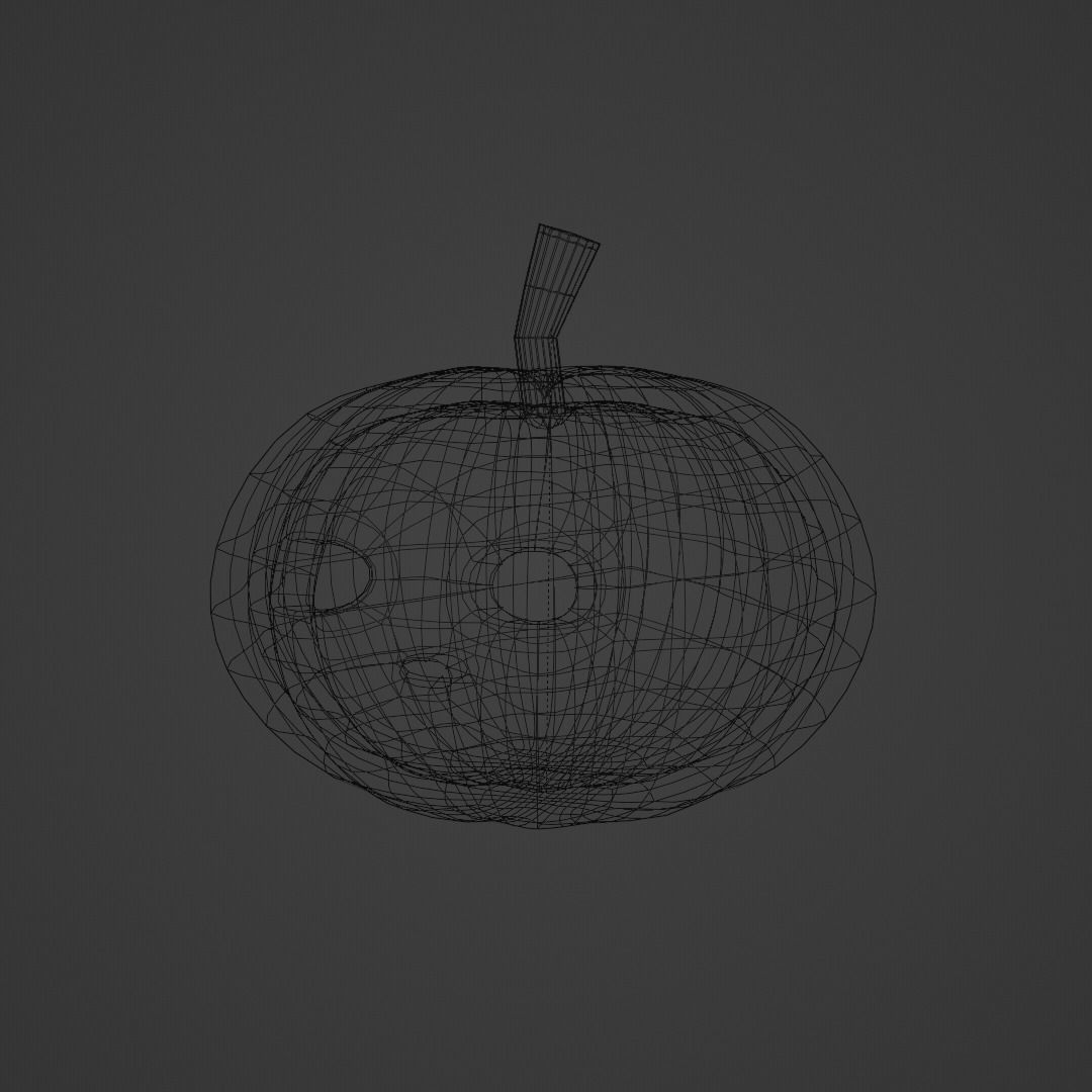 An Orange Pumpkin 3D model_6