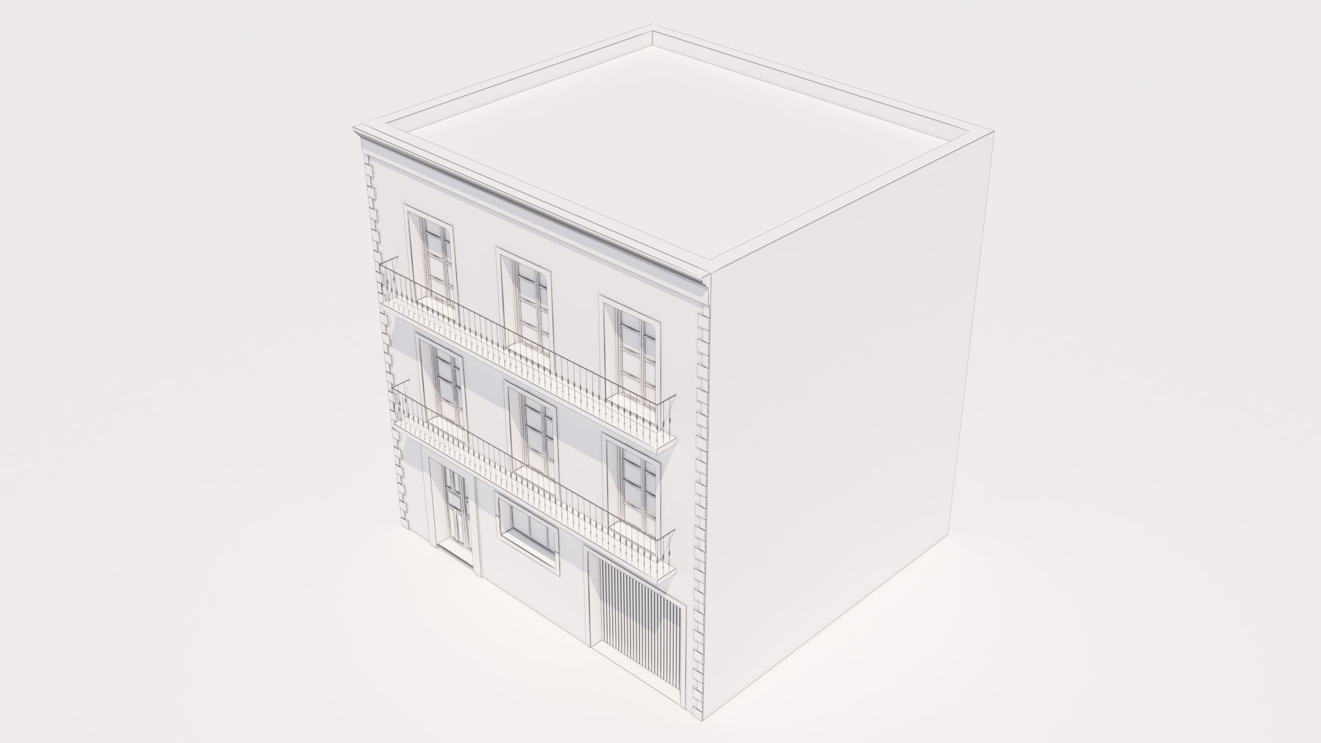 Mexican House 3D model_11