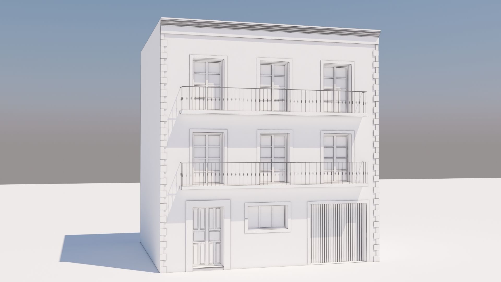 Mexican House 3D model_7