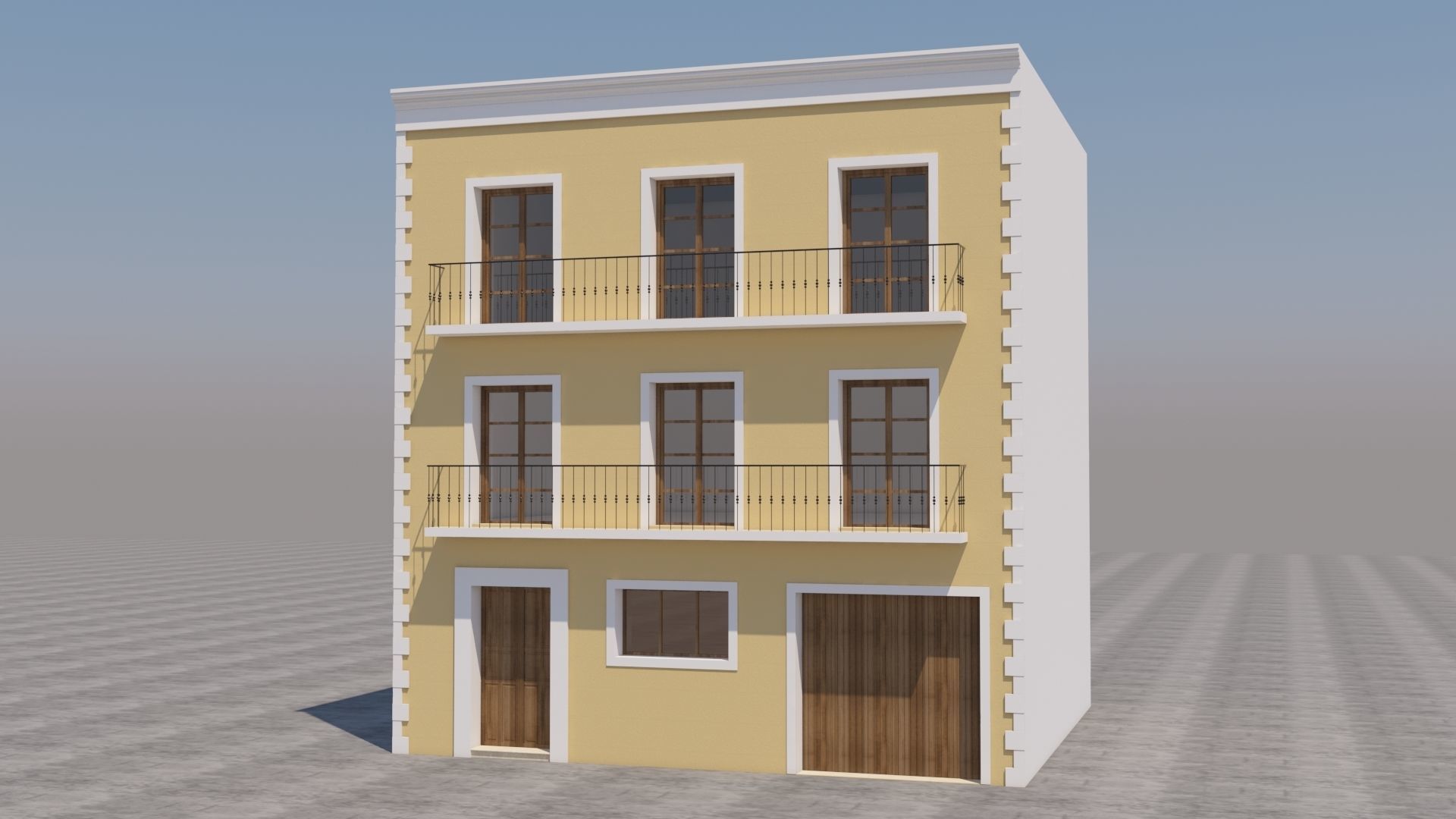 Mexican House 3D model_1