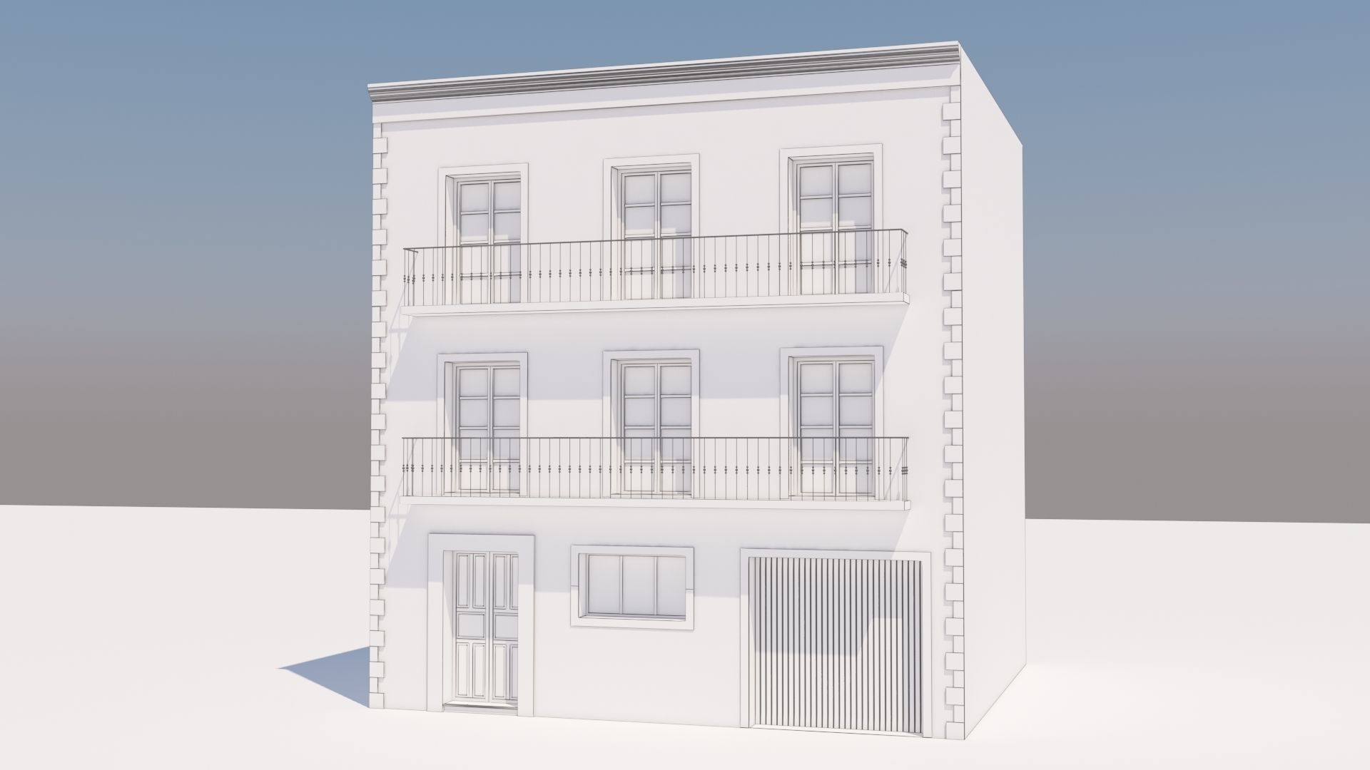 Mexican House 3D model_8