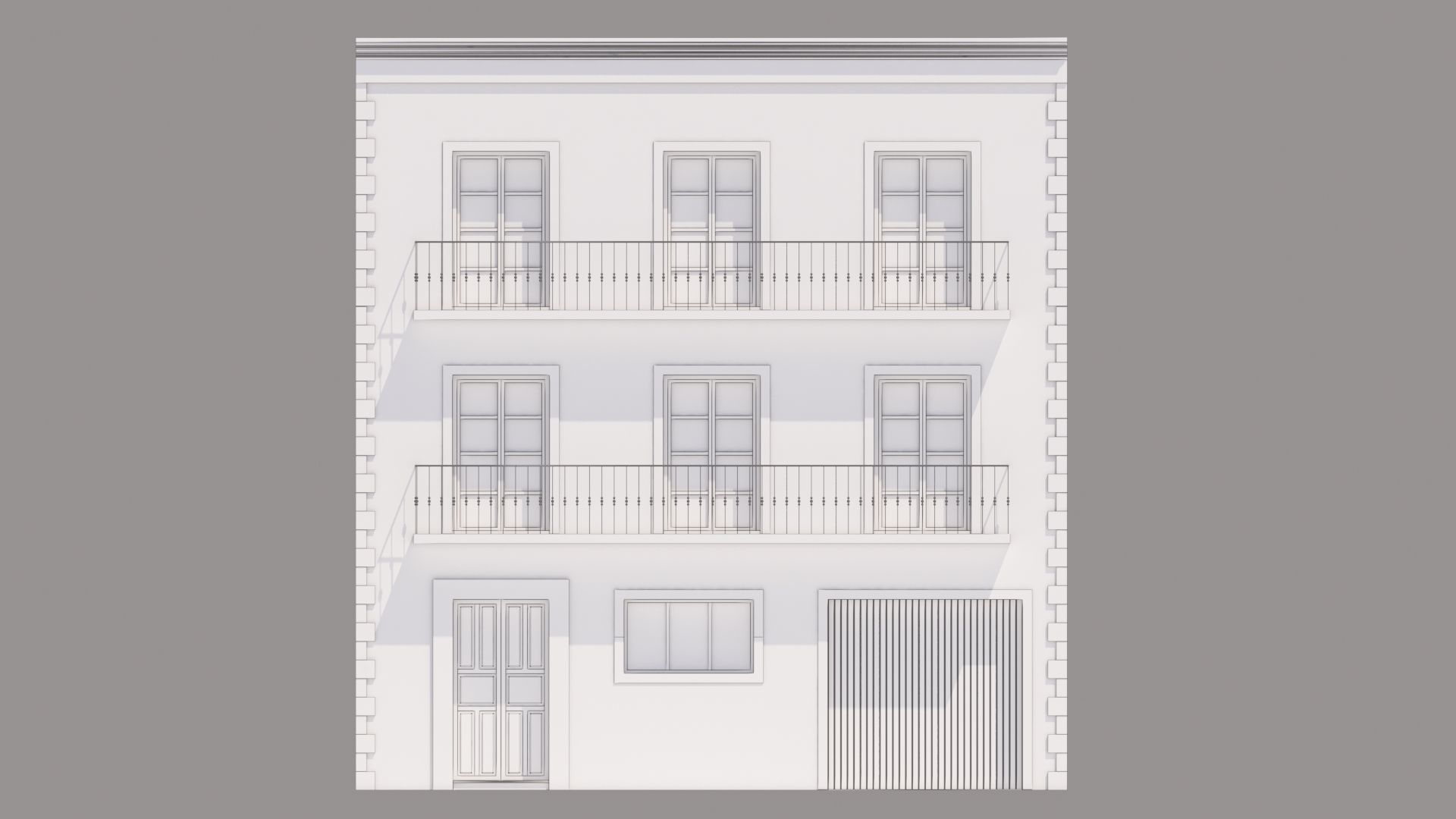 Mexican House 3D model_12