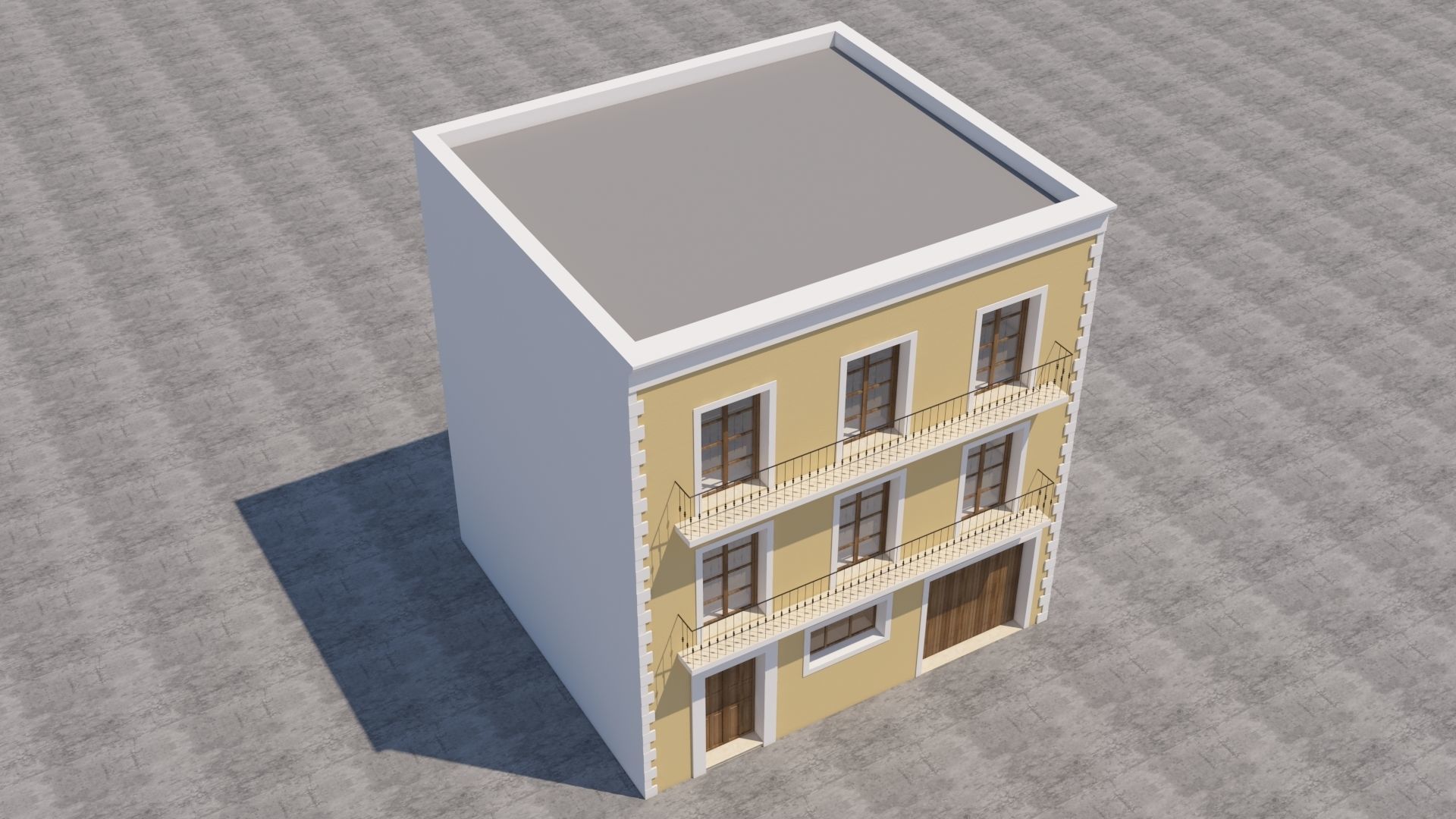 Mexican House 3D model_4