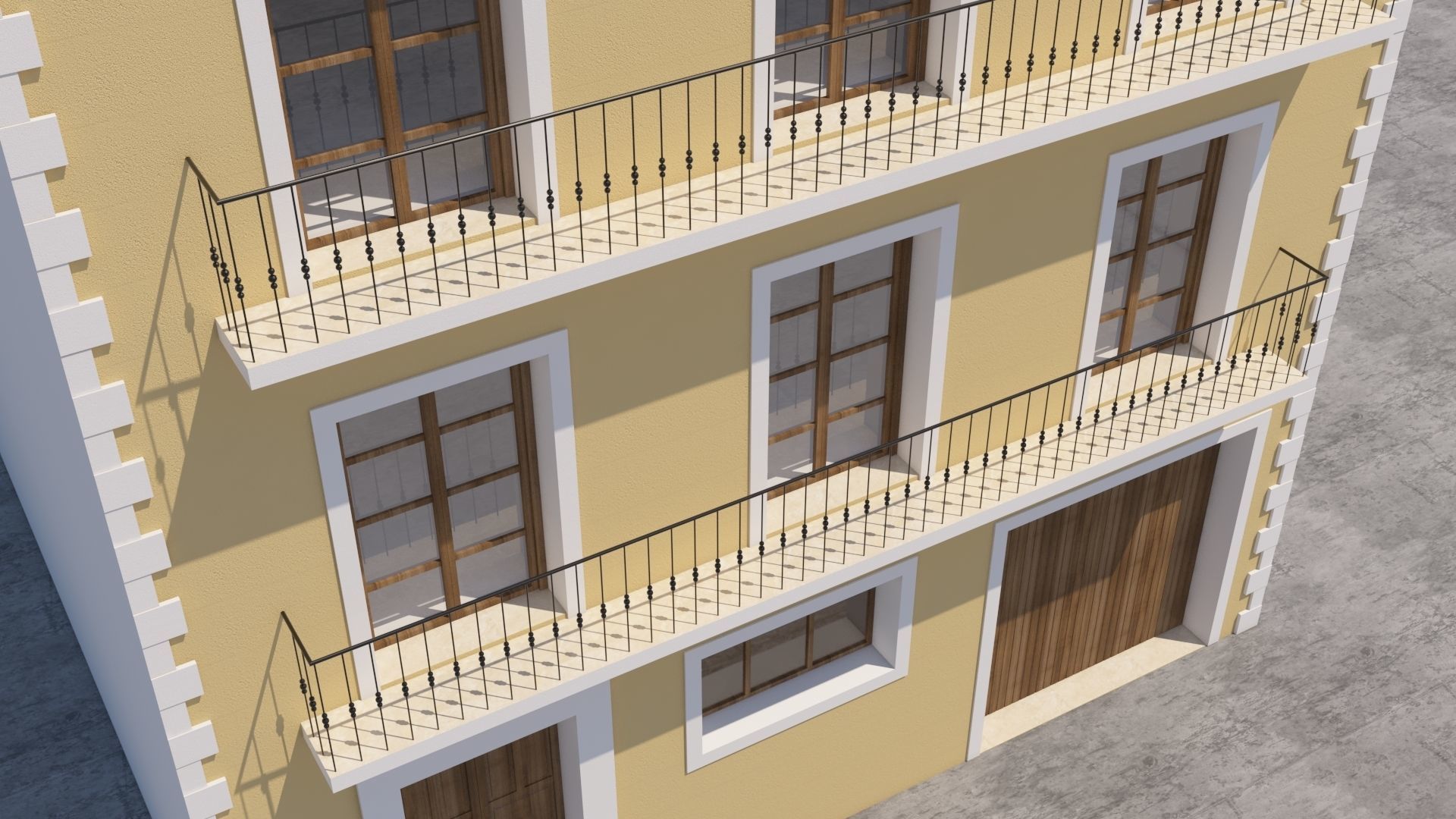 Mexican House 3D model_3