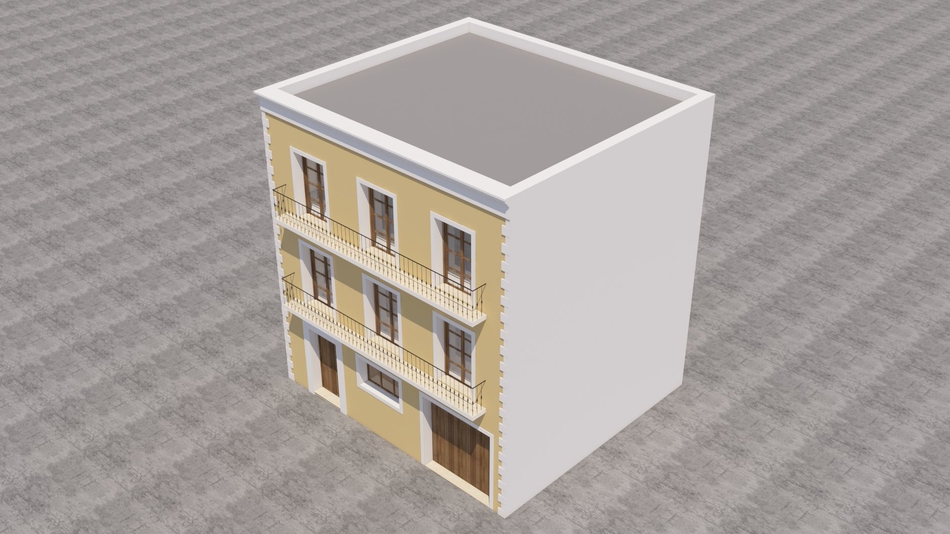 Mexican House 3D model_5