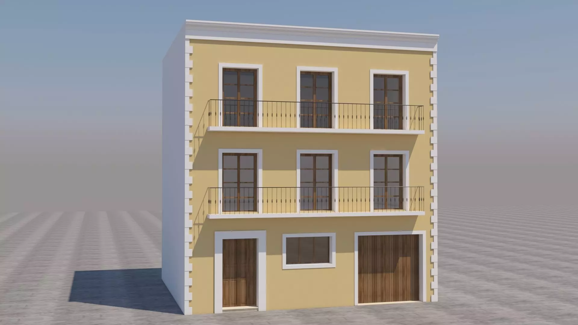 Mexican House 3D model_0
