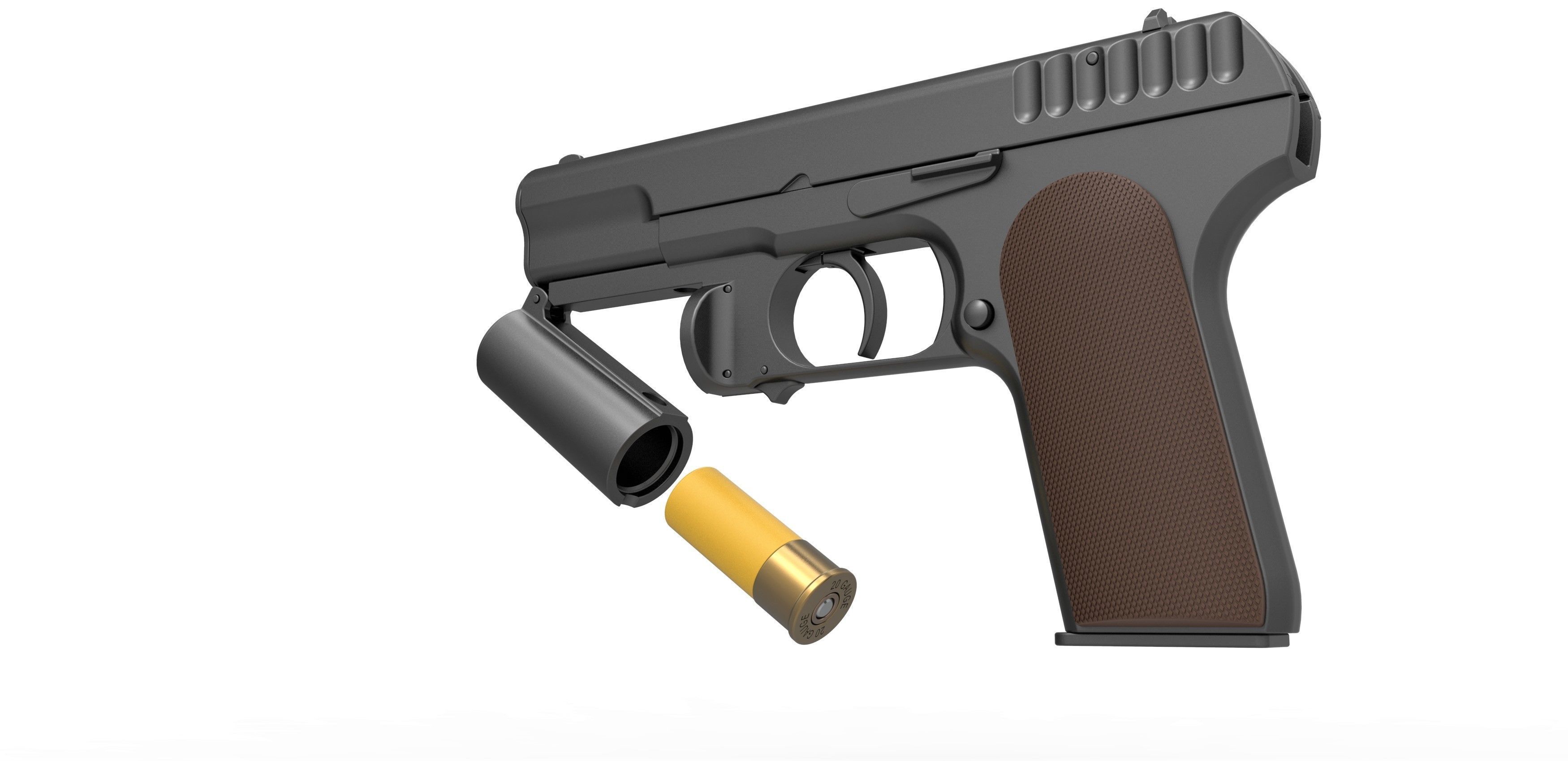 Standard issue pistol of Kingsman agents 3D model_21