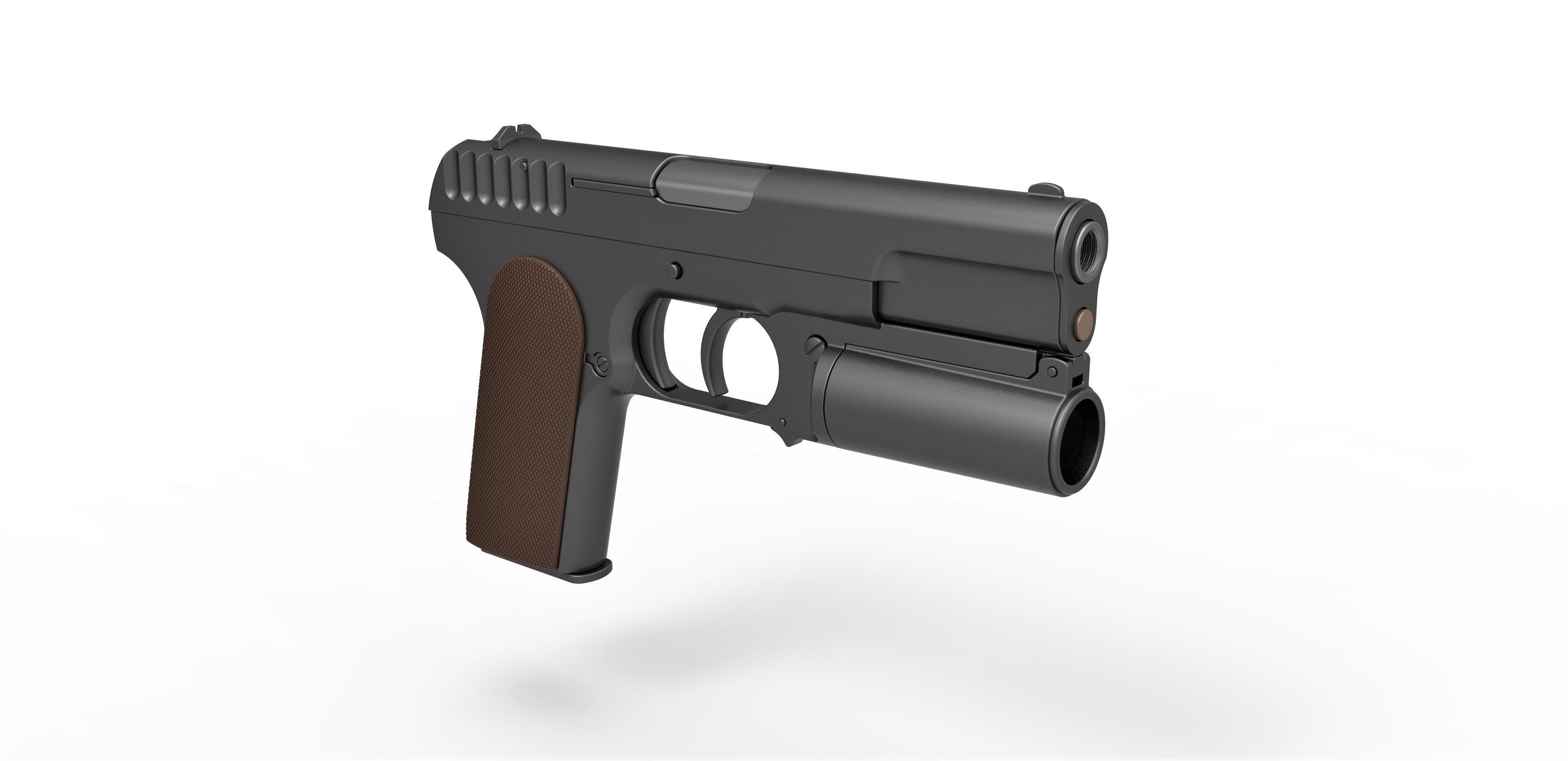 Standard issue pistol of Kingsman agents 3D model_13