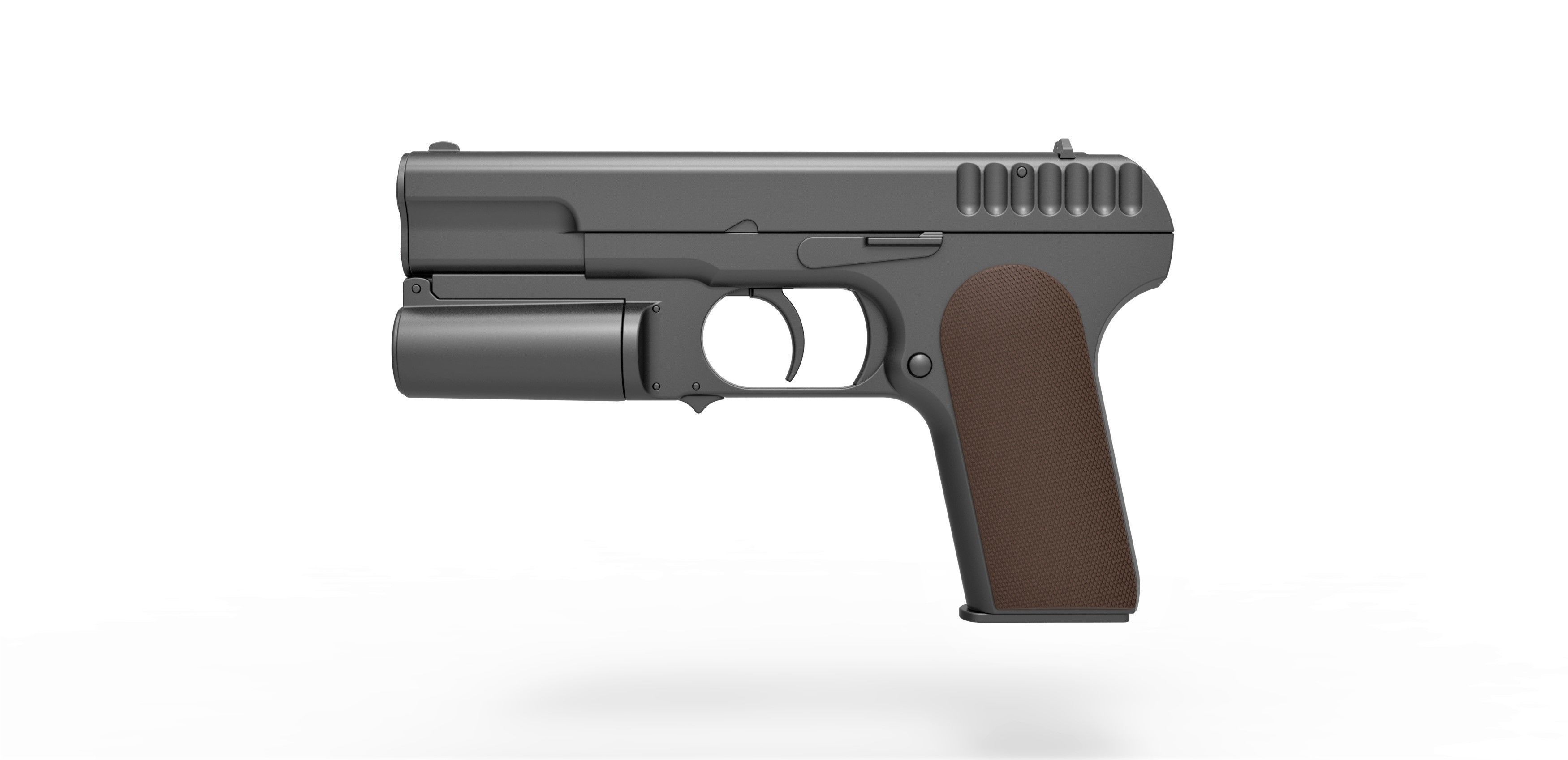 Standard issue pistol of Kingsman agents 3D model_5