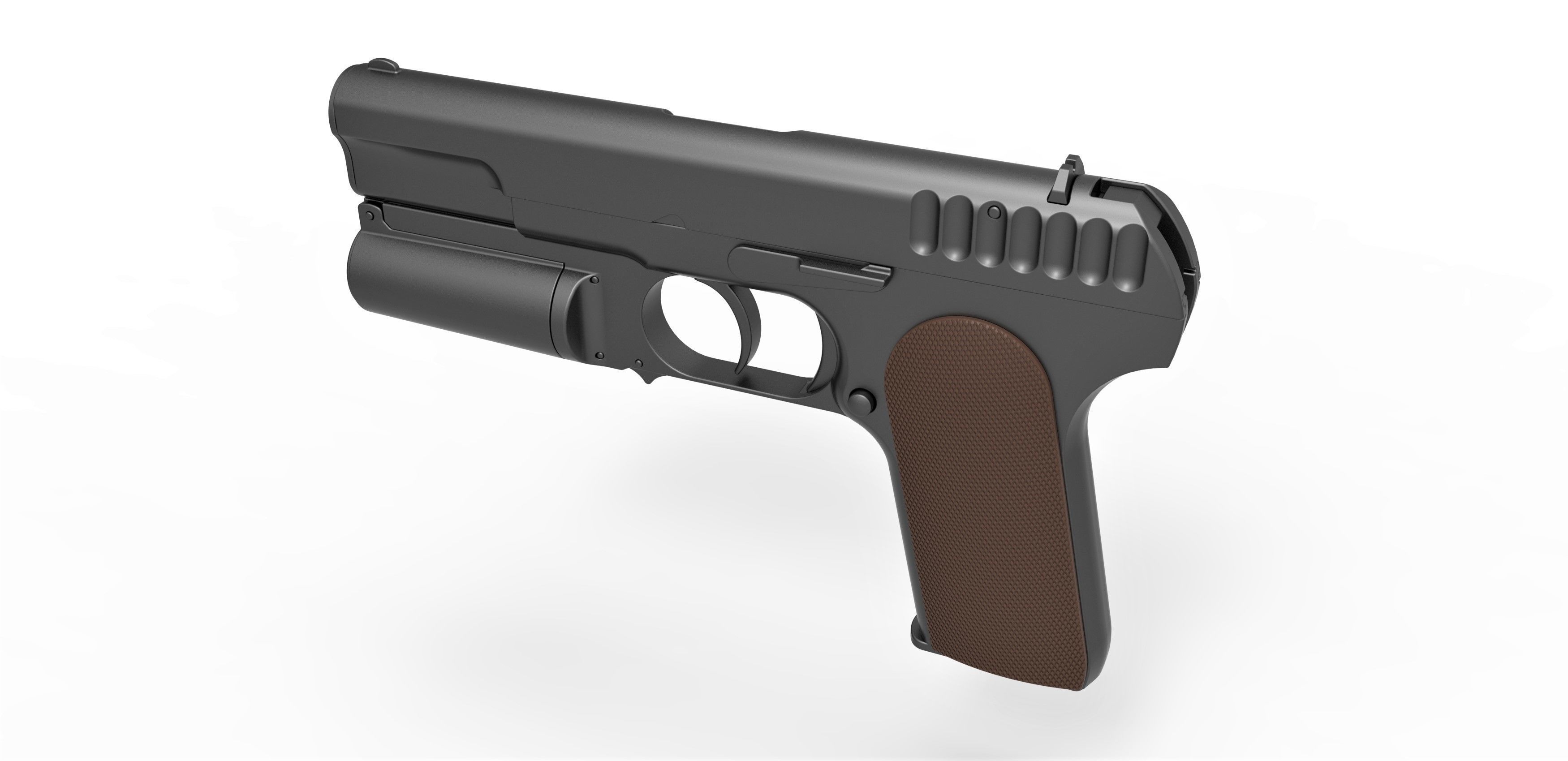 Standard issue pistol of Kingsman agents 3D model_8