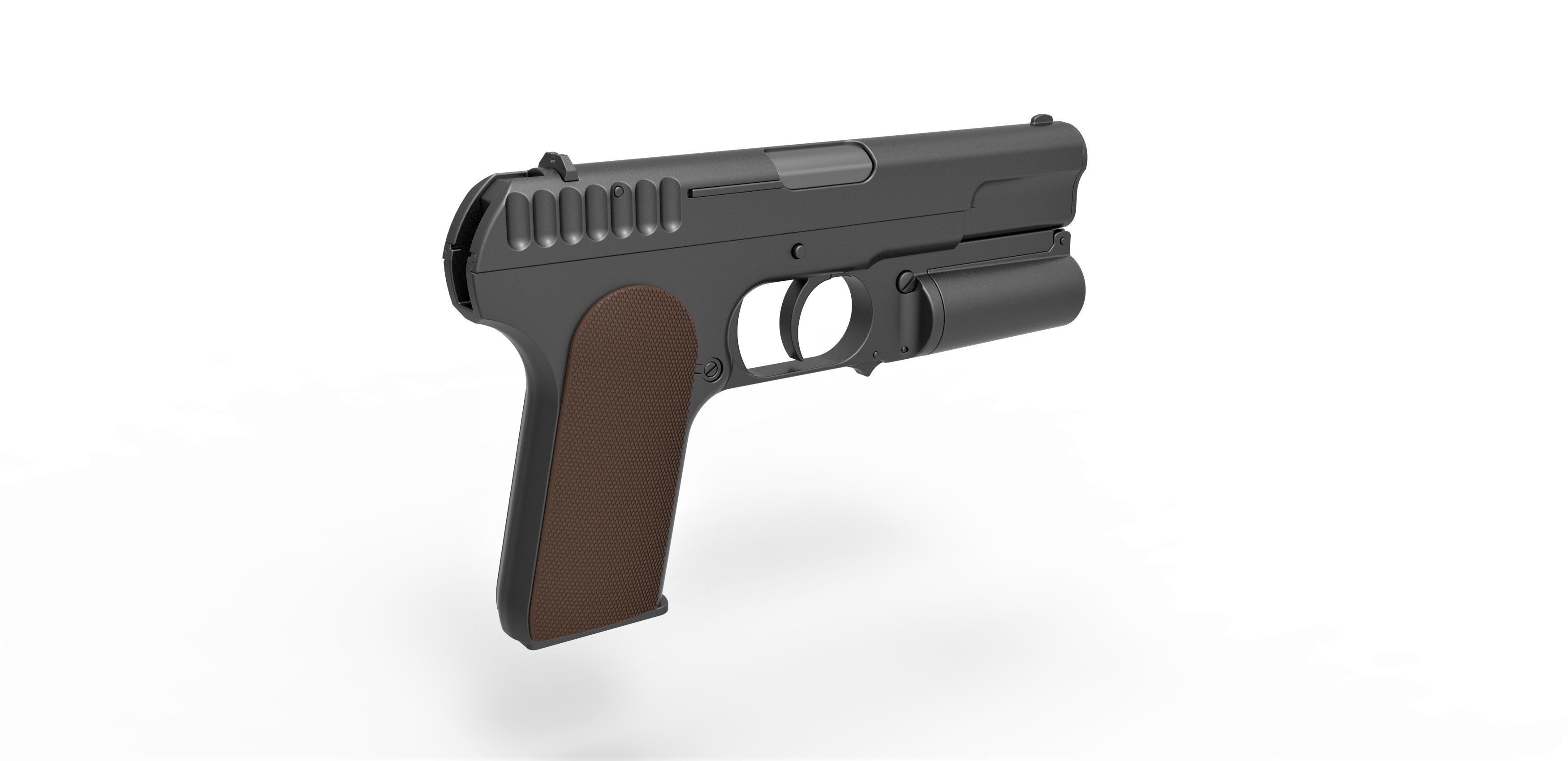 Standard issue pistol of Kingsman agents 3D model_11