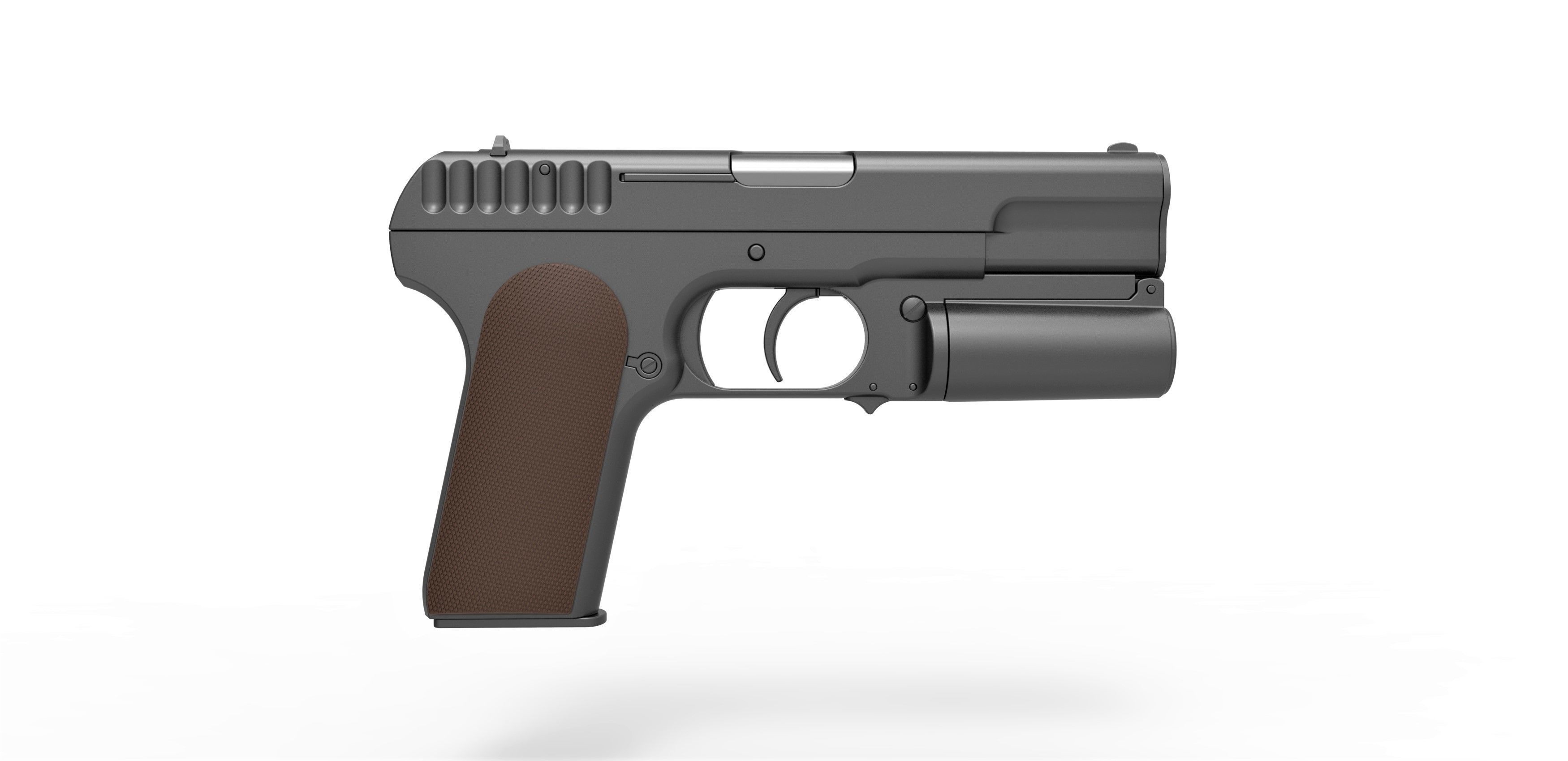 Standard issue pistol of Kingsman agents 3D model_12