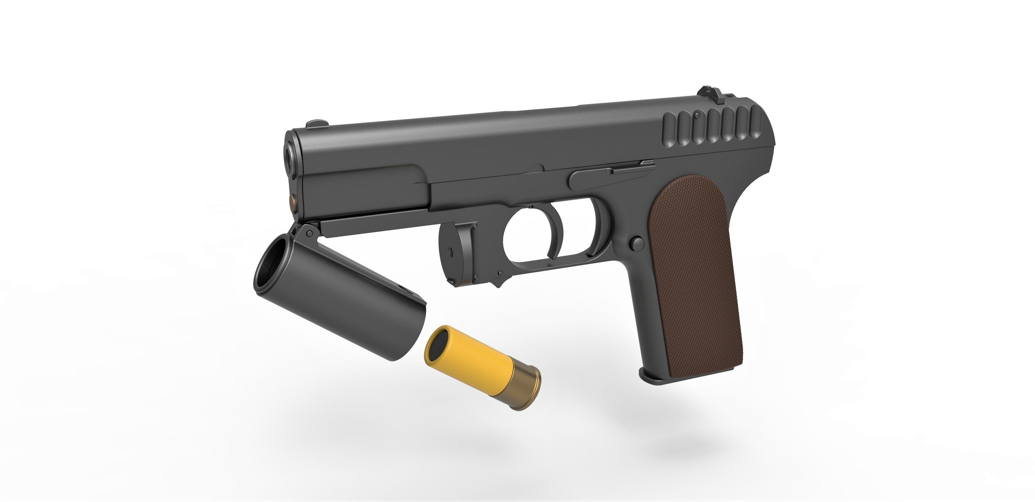 Standard issue pistol of Kingsman agents 3D model_20