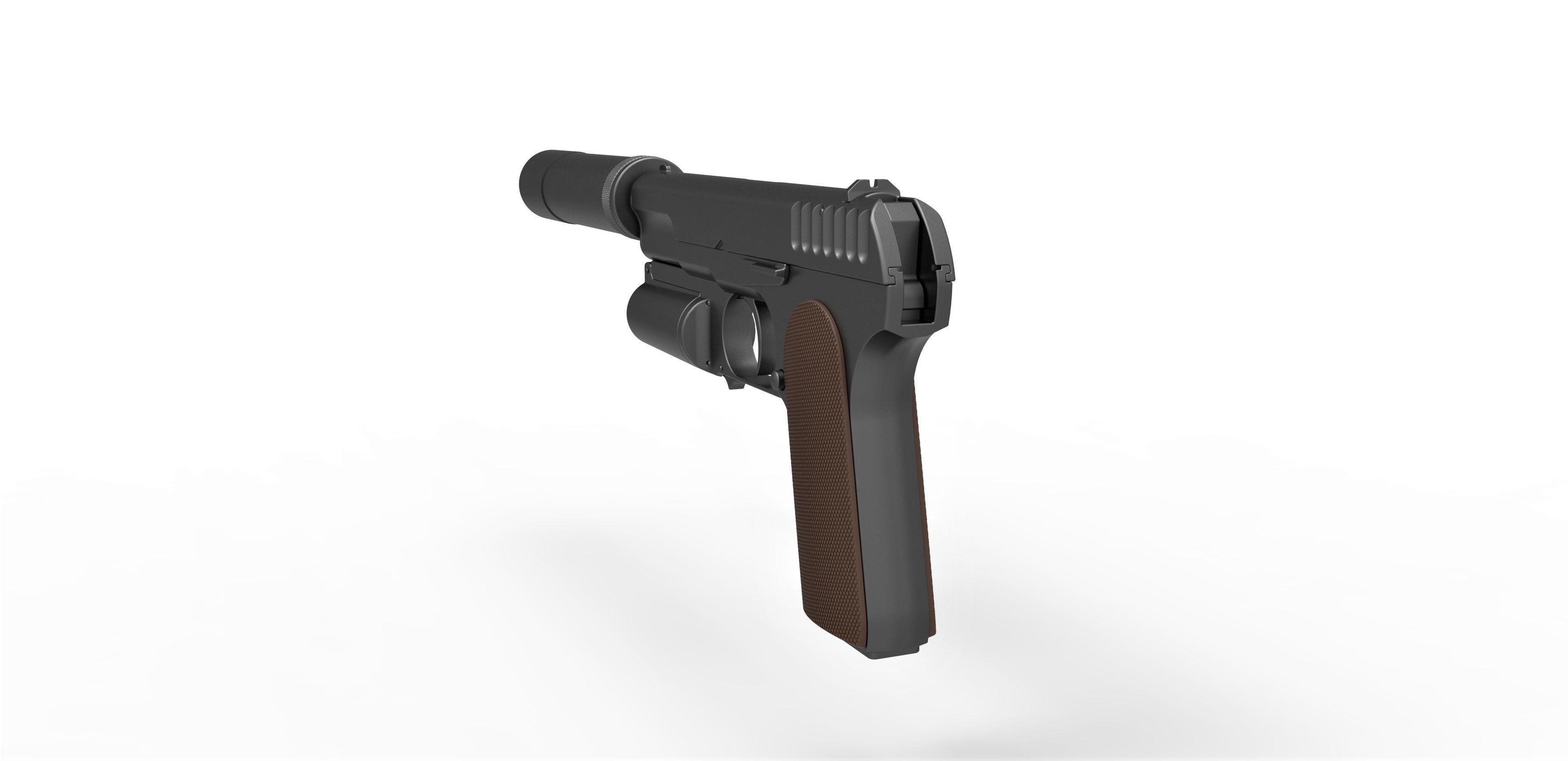 Standard issue pistol of Kingsman agents 3D model_19