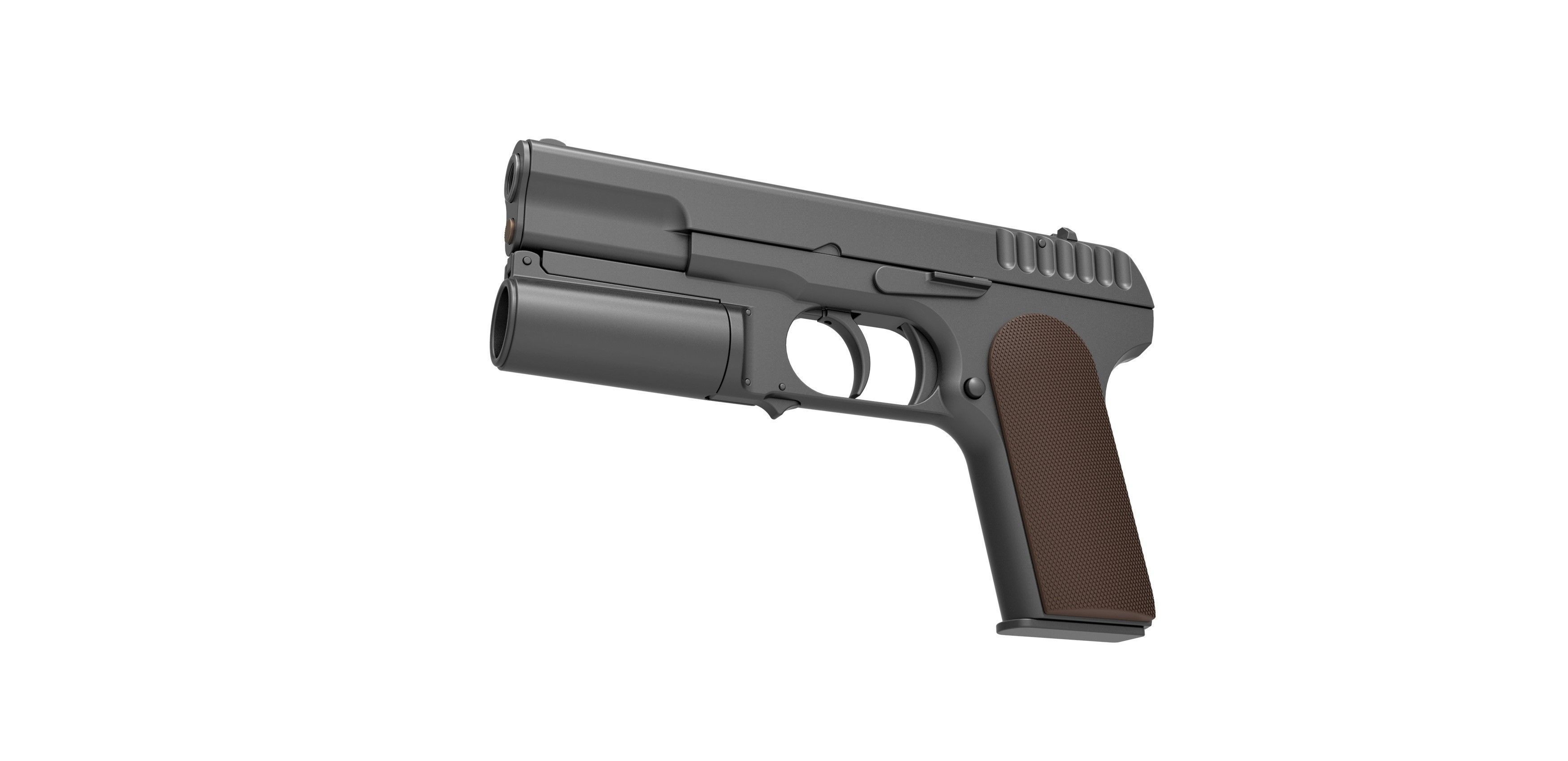 Standard issue pistol of Kingsman agents 3D model_2