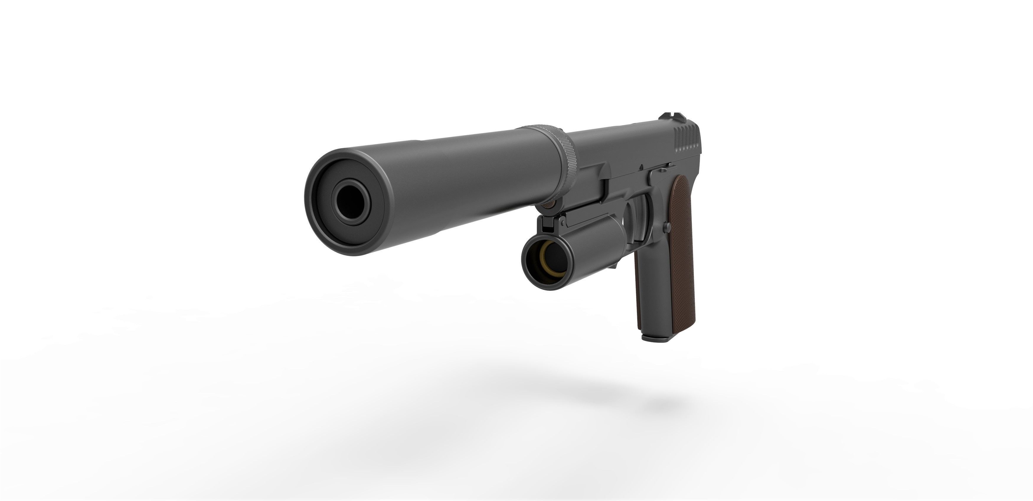 Standard issue pistol of Kingsman agents 3D model_16
