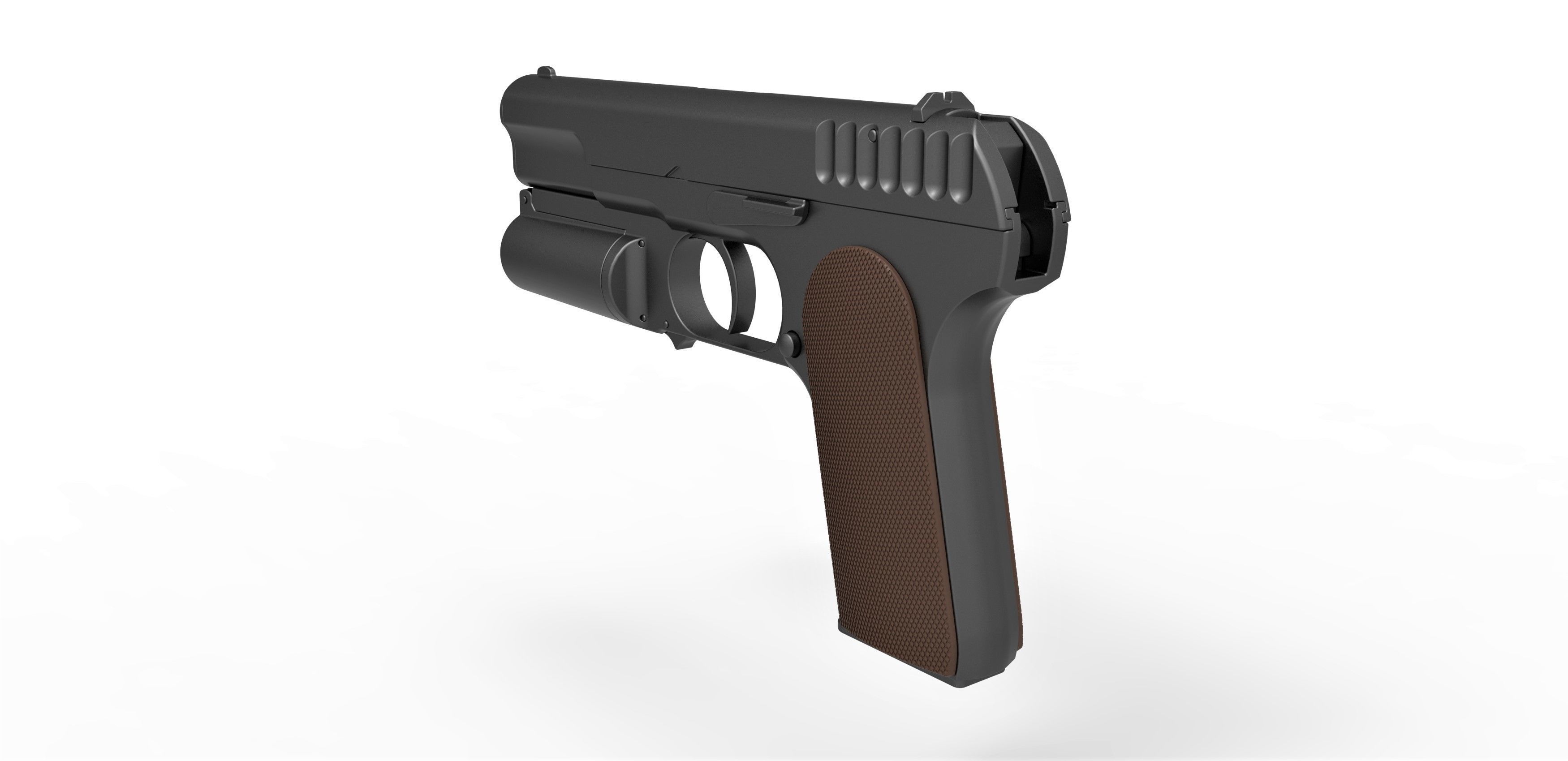 Standard issue pistol of Kingsman agents 3D model_9