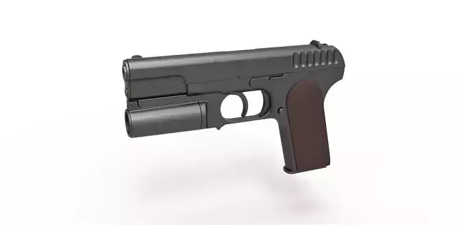 Standard issue pistol of Kingsman agents 3D model