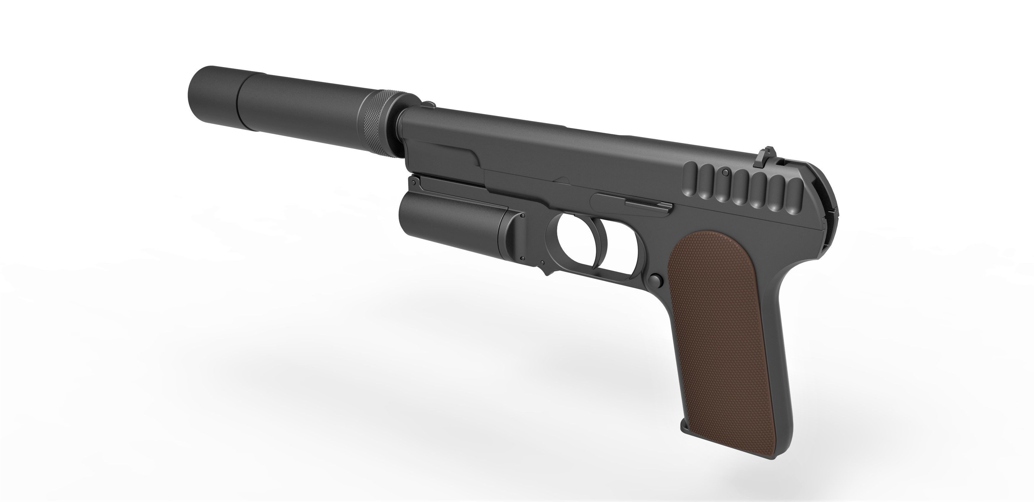 Standard issue pistol of Kingsman agents 3D model_18