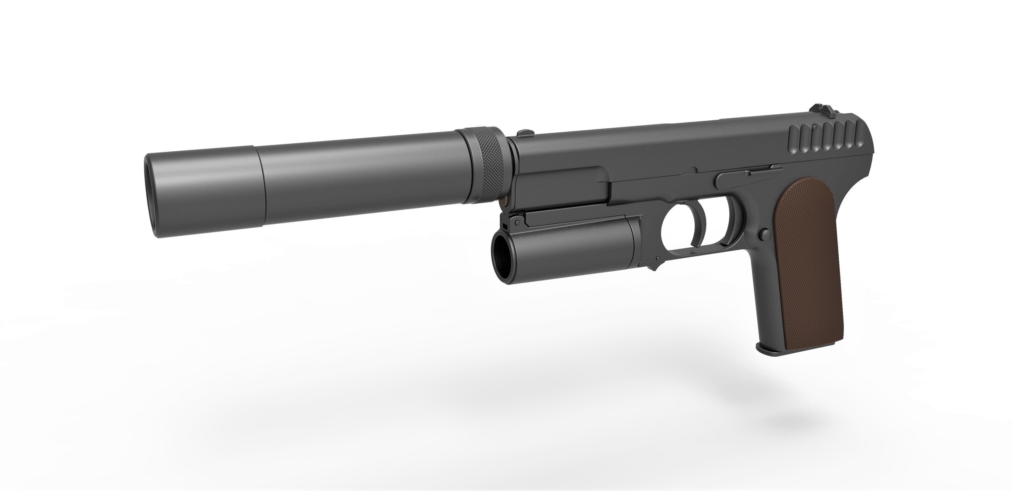 Standard issue pistol of Kingsman agents 3D model_14