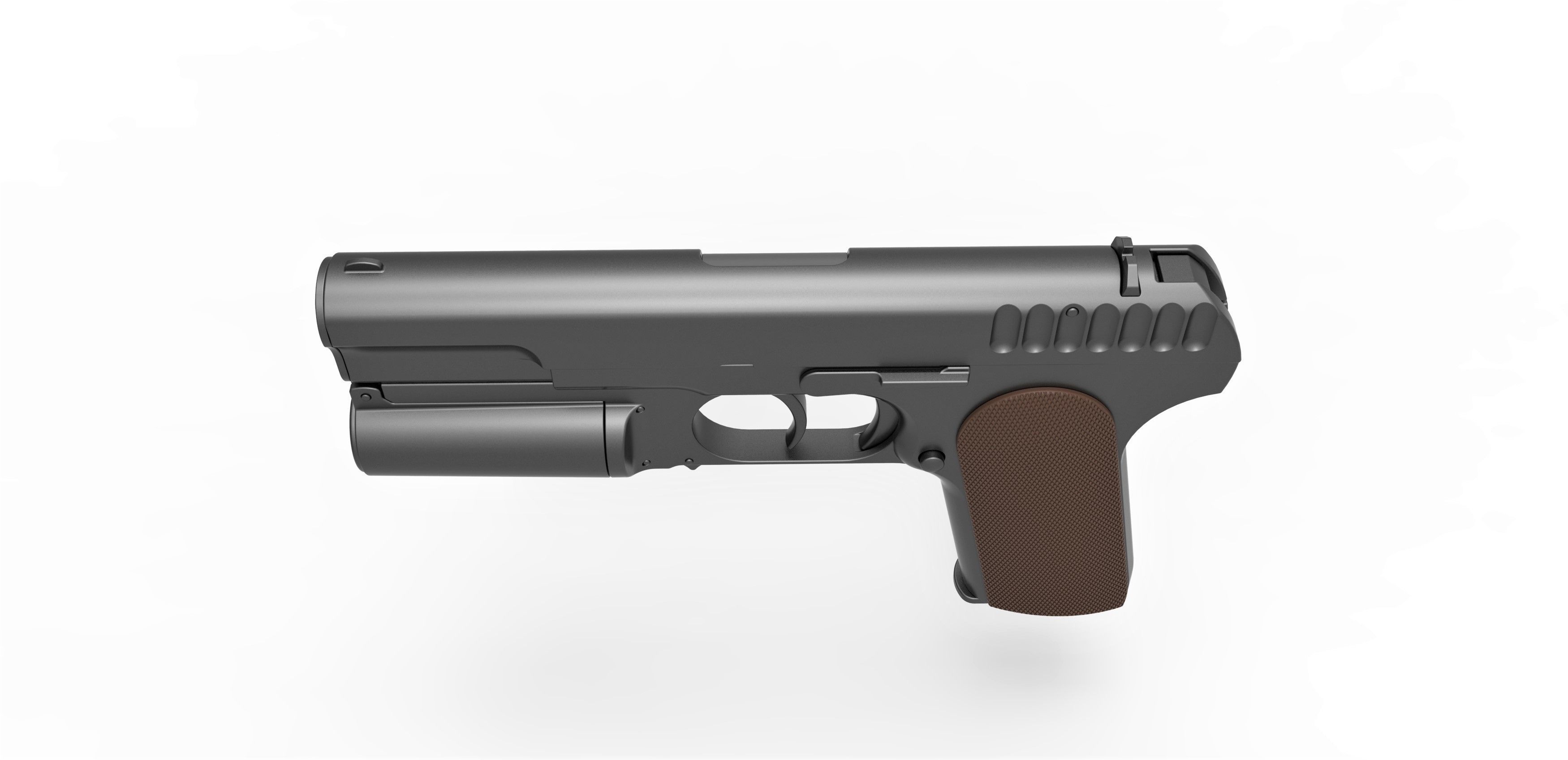 Standard issue pistol of Kingsman agents 3D model_6