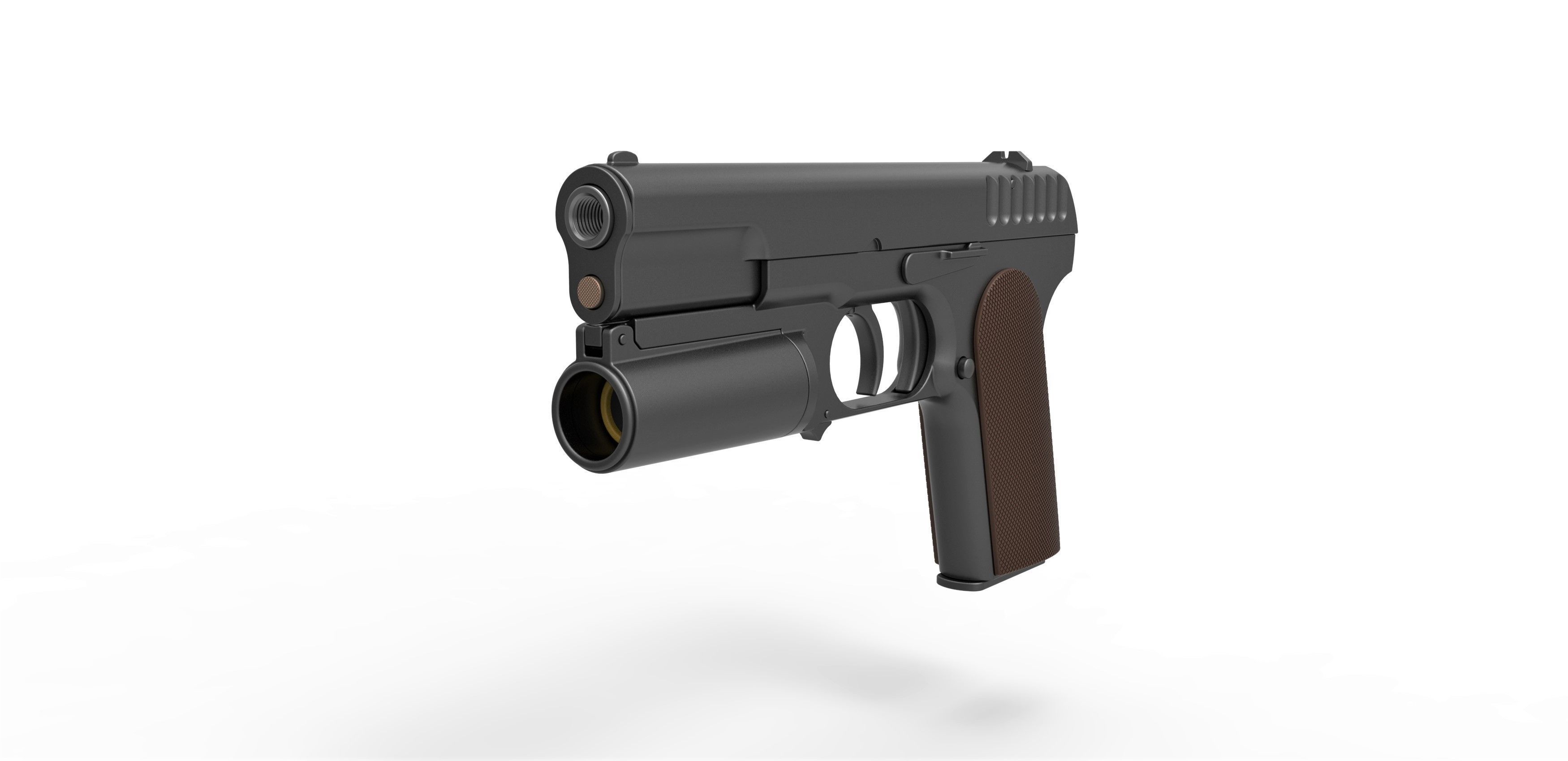 Standard issue pistol of Kingsman agents 3D model_3