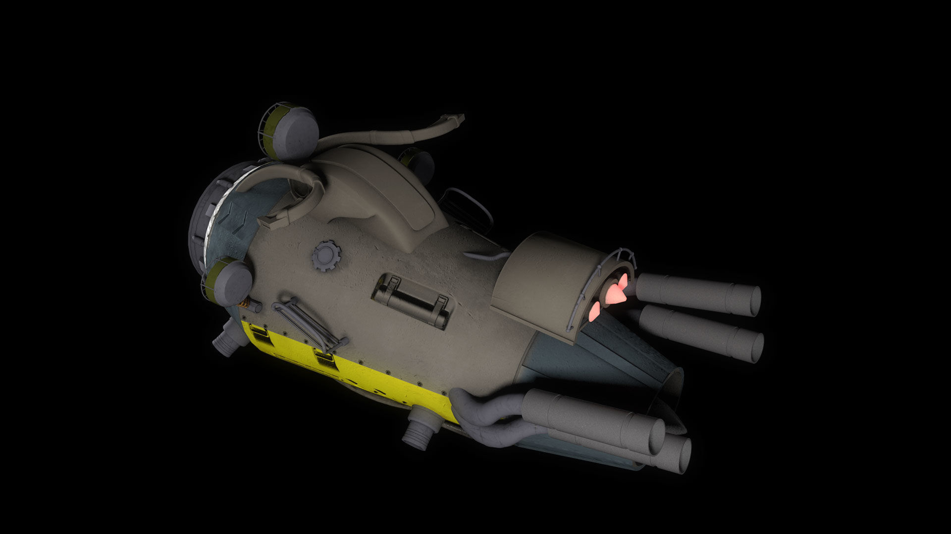 Bike SCIFI 3D model_3