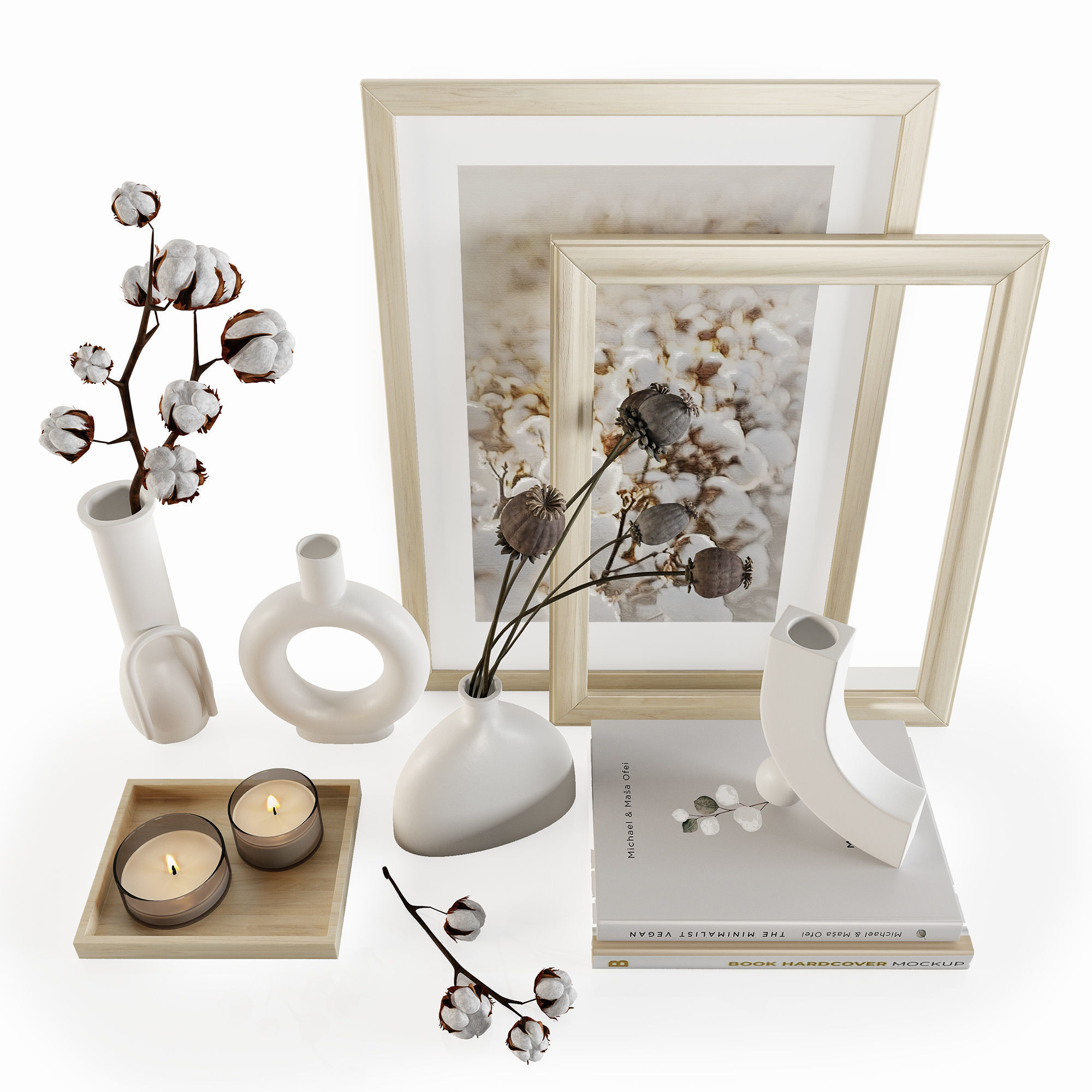 Decorative set w007 3D model_4