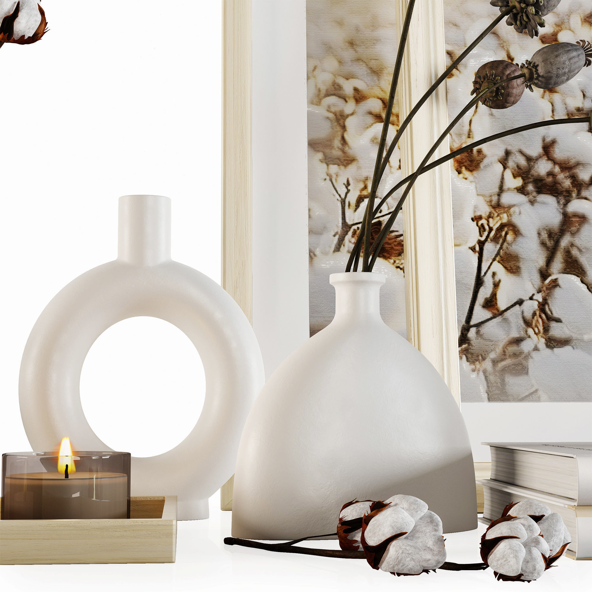 Decorative set w007 3D model_1