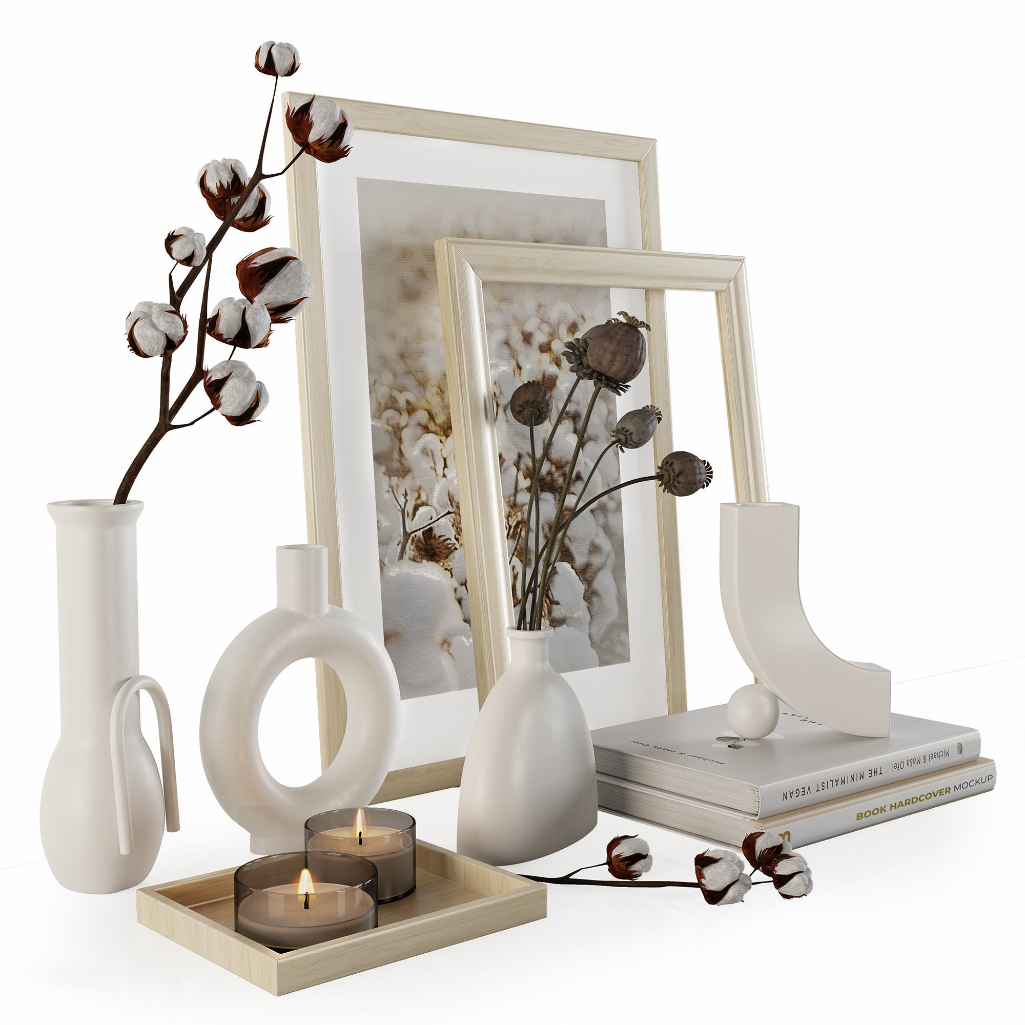 Decorative set w007 3D model_2