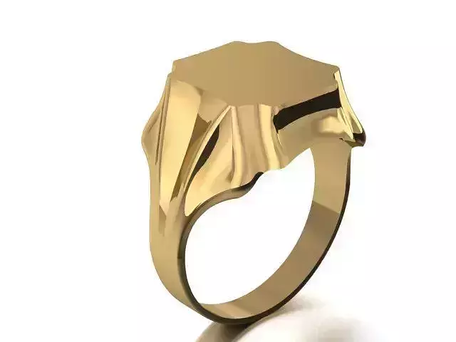 Signet Ring Template 3D model