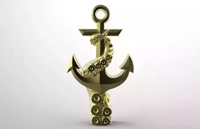 Tentacle anchor pendant 