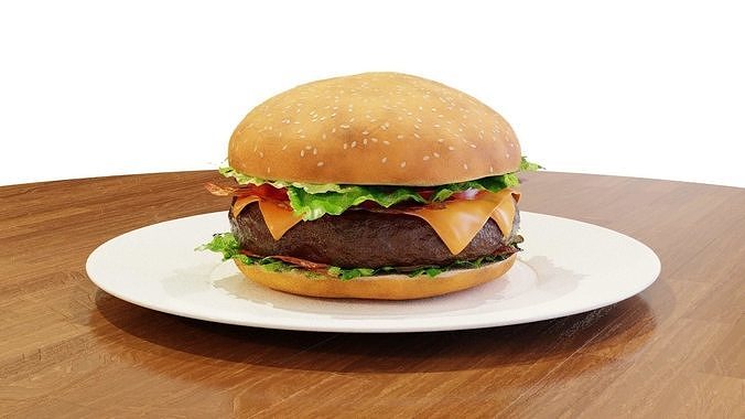 Hamburger - 3D Model - High Quality 3D model 5