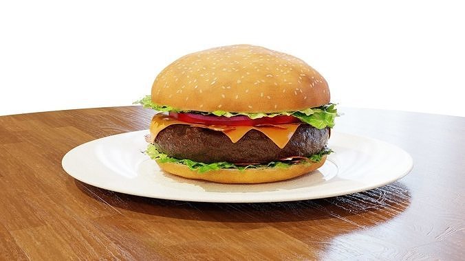 Hamburger - 3D Model - High Quality 3D model 3