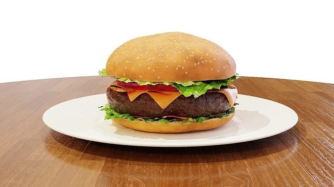 Hamburger - 3D Model - High Quality 3D model 4