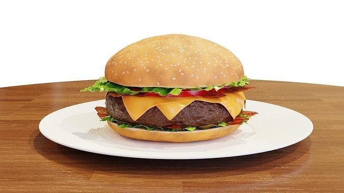 Hamburger - 3D Model - High Quality 3D model 7