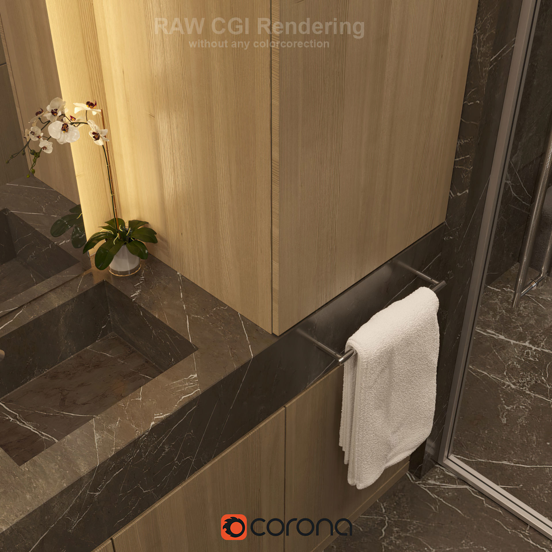 Modern bathroom interior 01 3D model_4