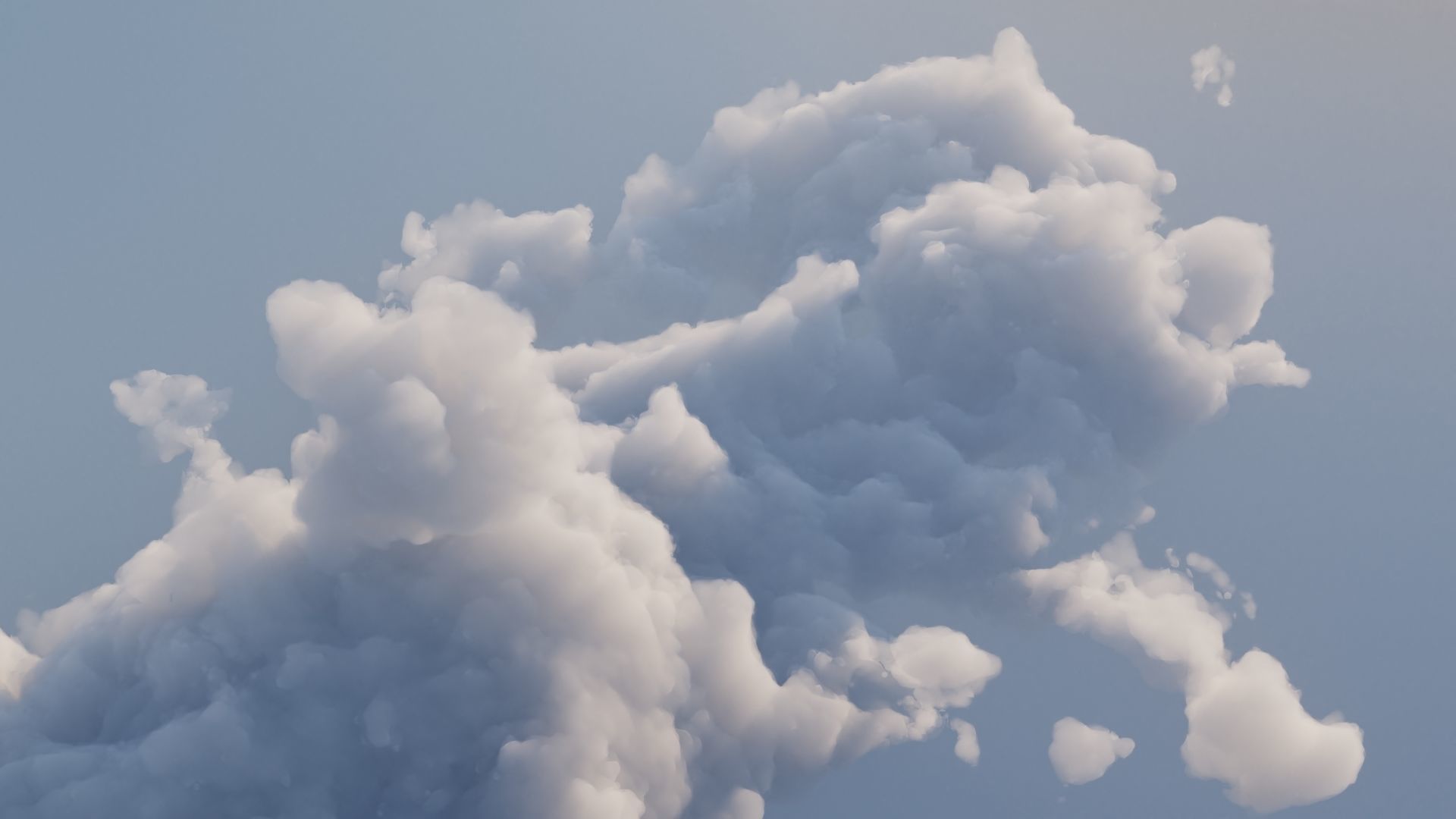 Cloud Polygon Blender 4 3D model_0