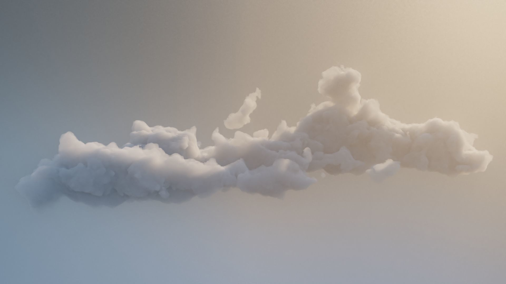 Cloud Polygon Blender 4 3D model_3