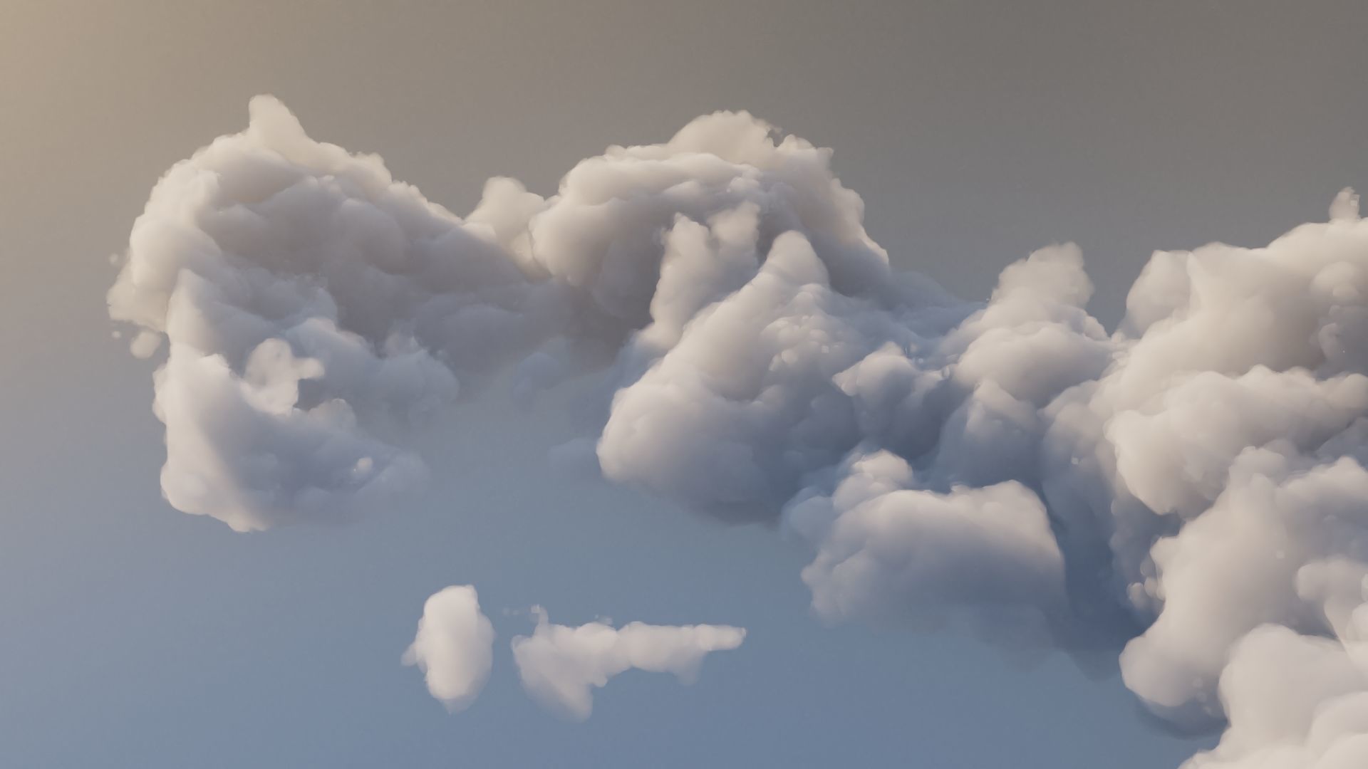 Cloud Polygon Blender 4 3D model_7