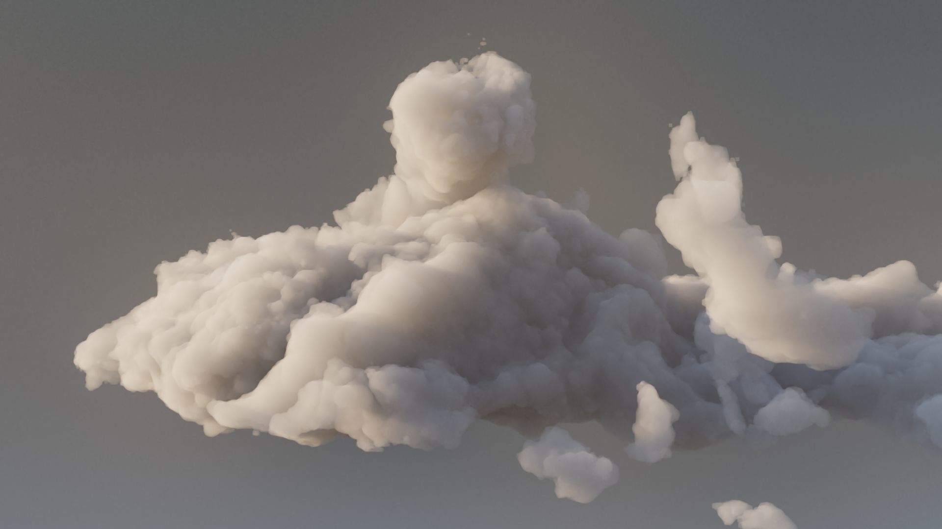 Cloud Polygon Blender 4 3D model_6