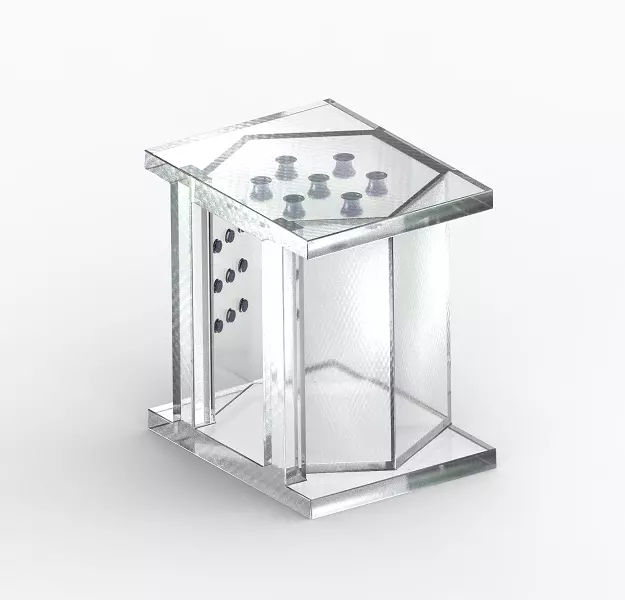 Stylish Glass Elevator 3D print model_0