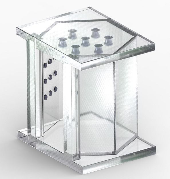 Stylish Glass Elevator 3D print model_1