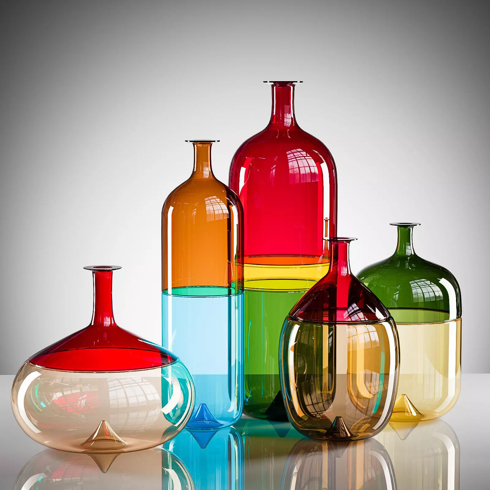 Bolle Vases 3D model