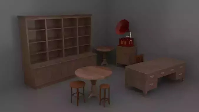 Old Vintage Furniture Pack 01