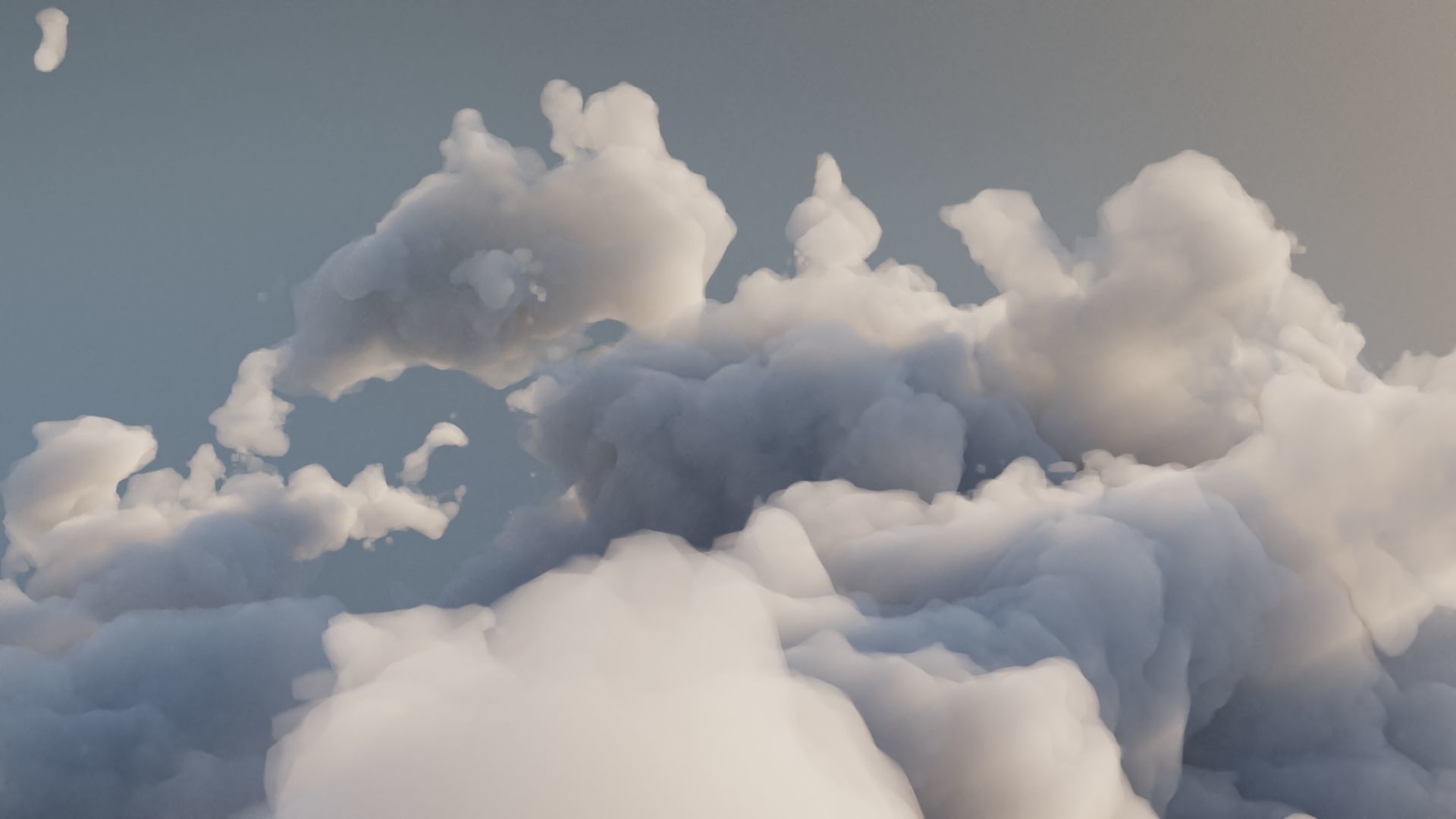Cloud Polygon Blender 5 3D model_7